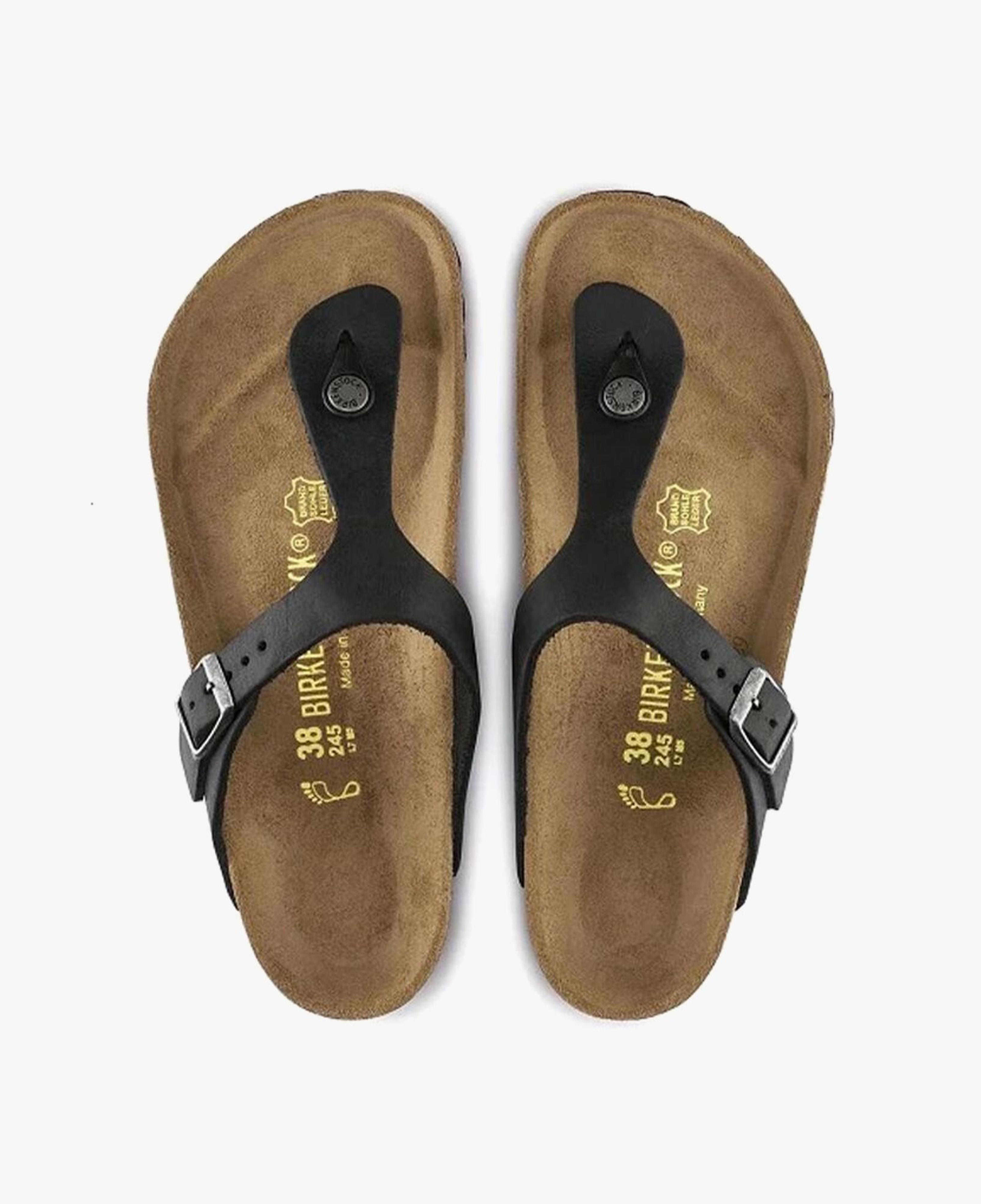 Birkenstock Gizeh Oiled Leather Unisex Siyah Terlik