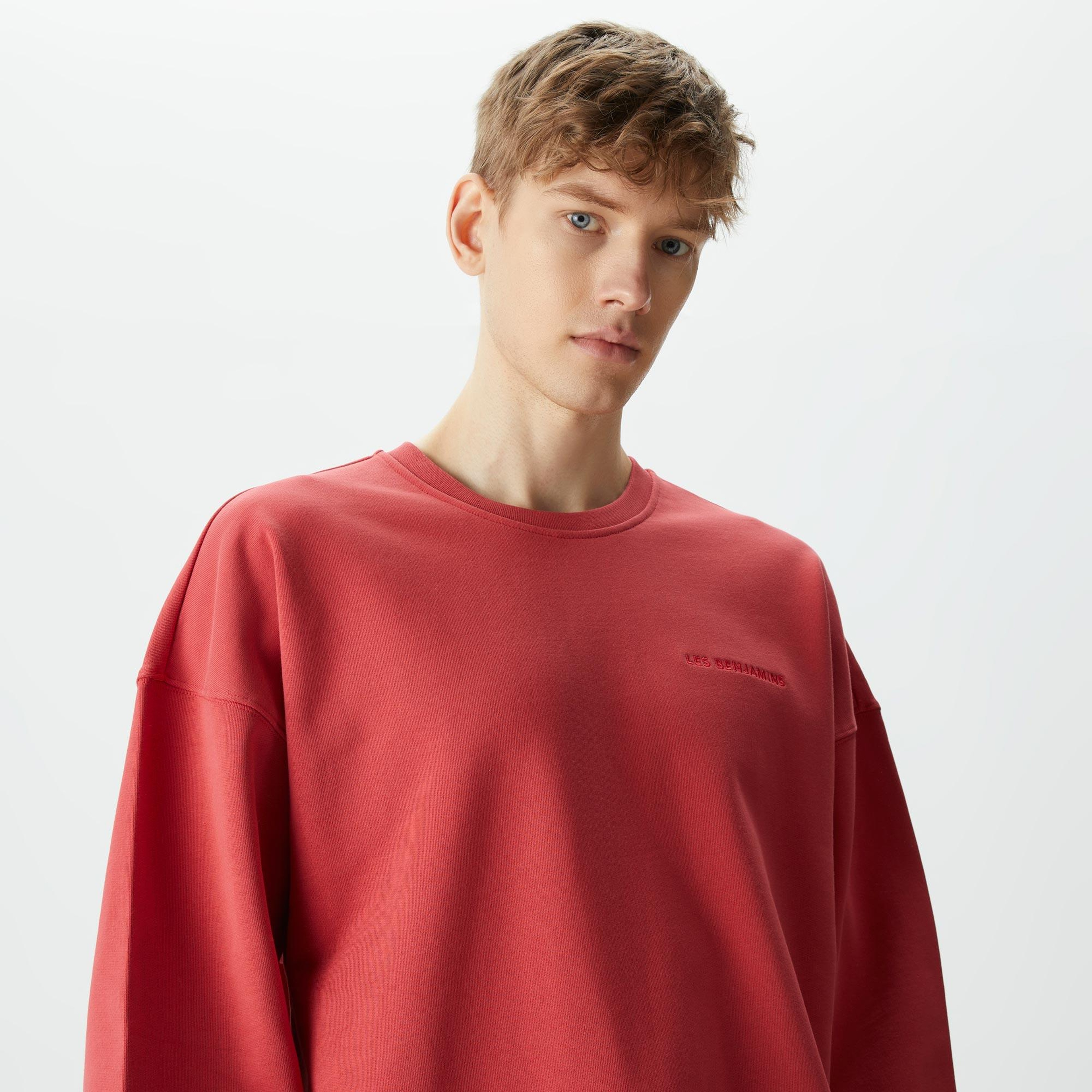 Les Benjamins Essential 304 Erkek Kırmızı Sweatshirt