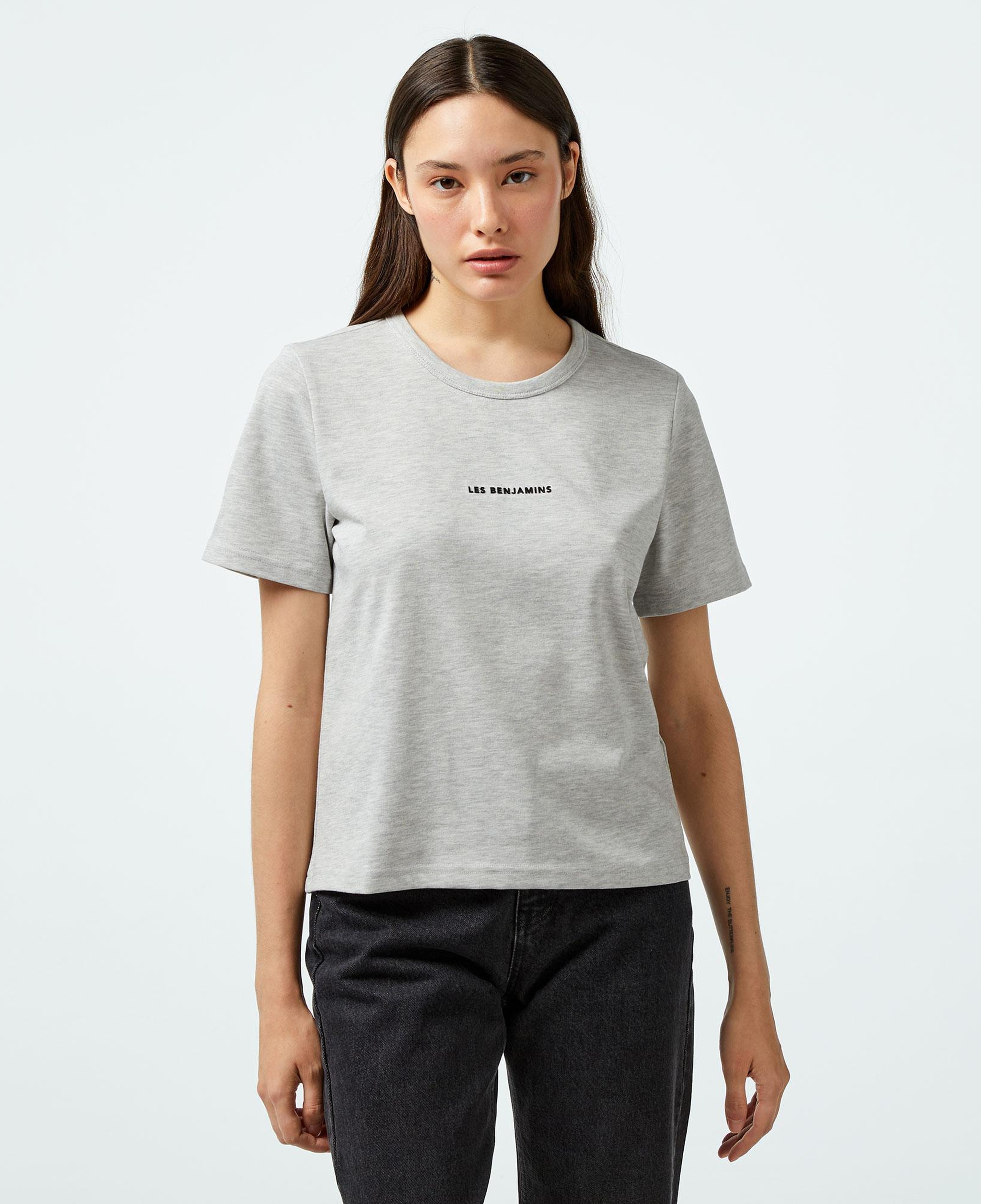 Les Benjamins Regular 403 Kadın Gri T-Shirt