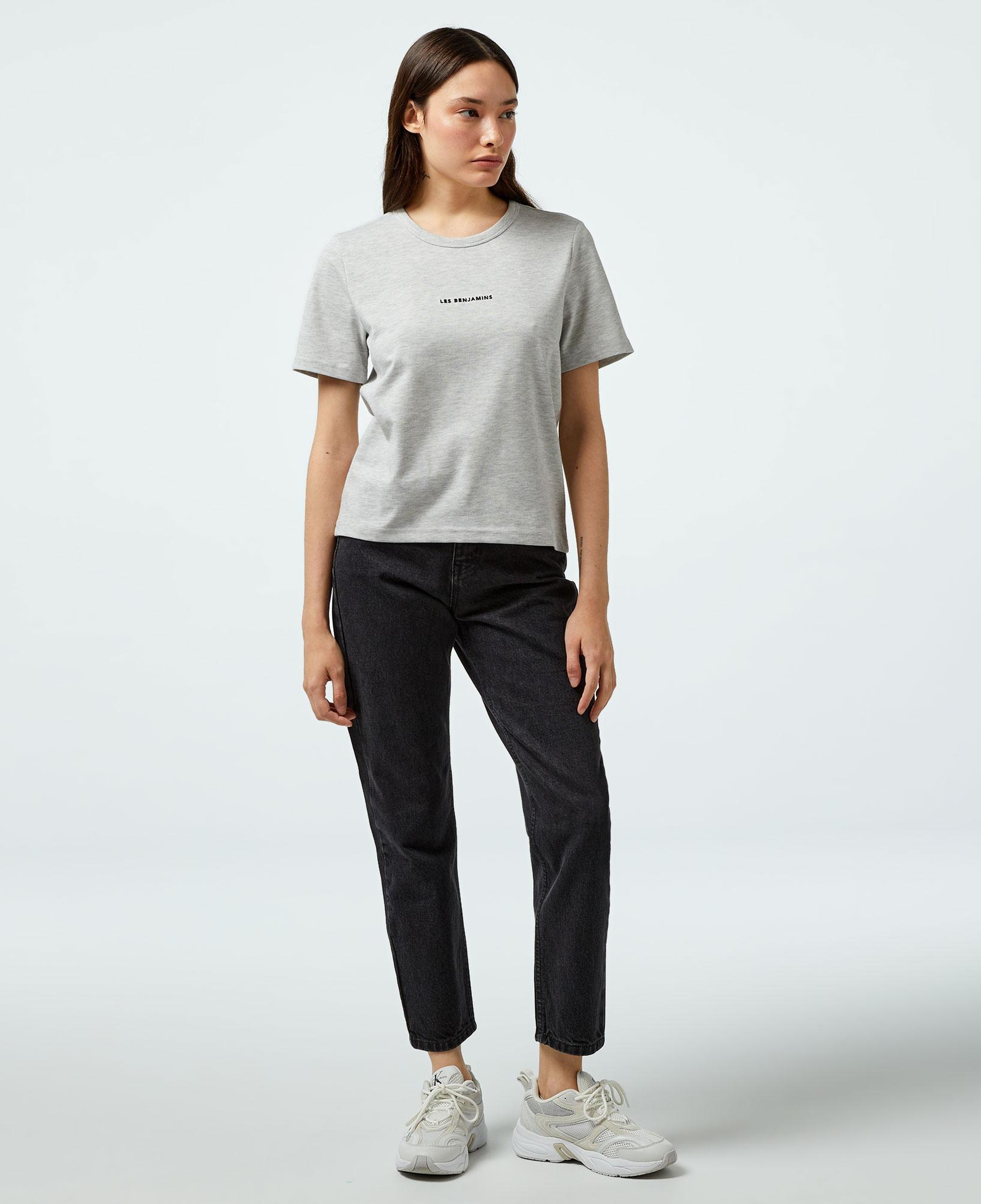 Les Benjamins Regular 403 Kadın Gri T-Shirt