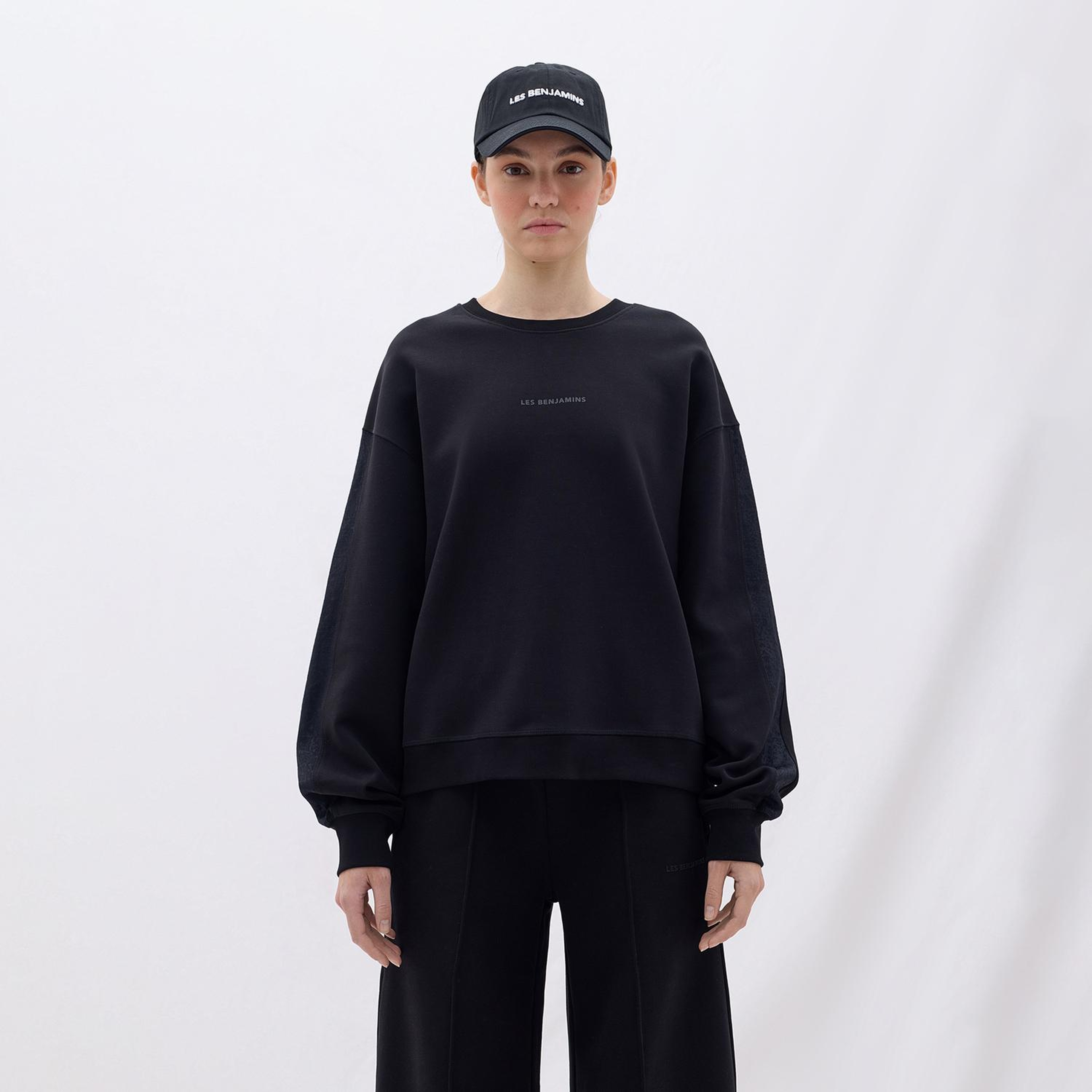 Les Benjamins Classics Kadın Siyah Sweatshirt