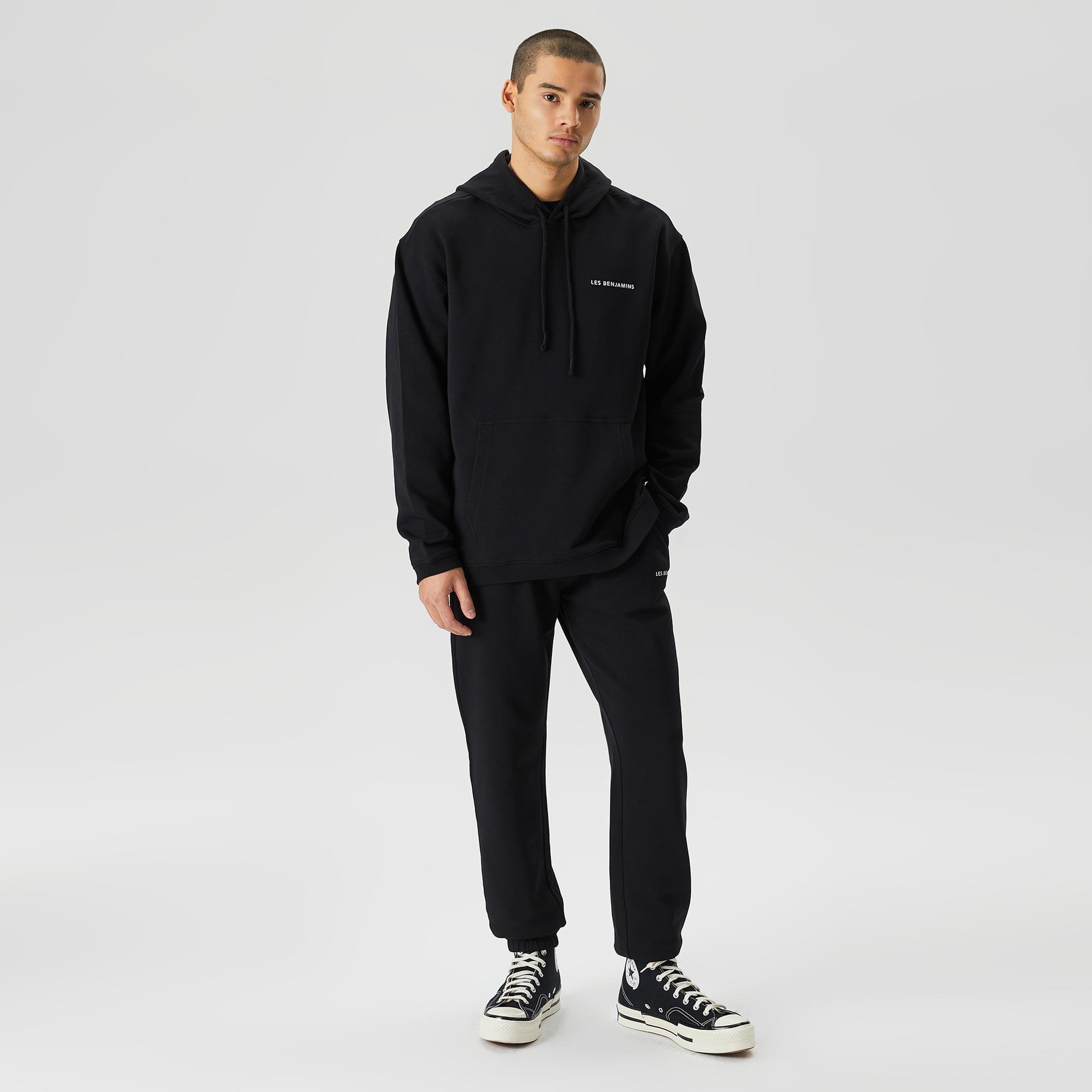 Les Benjamins Core Erkek Siyah Hoodie