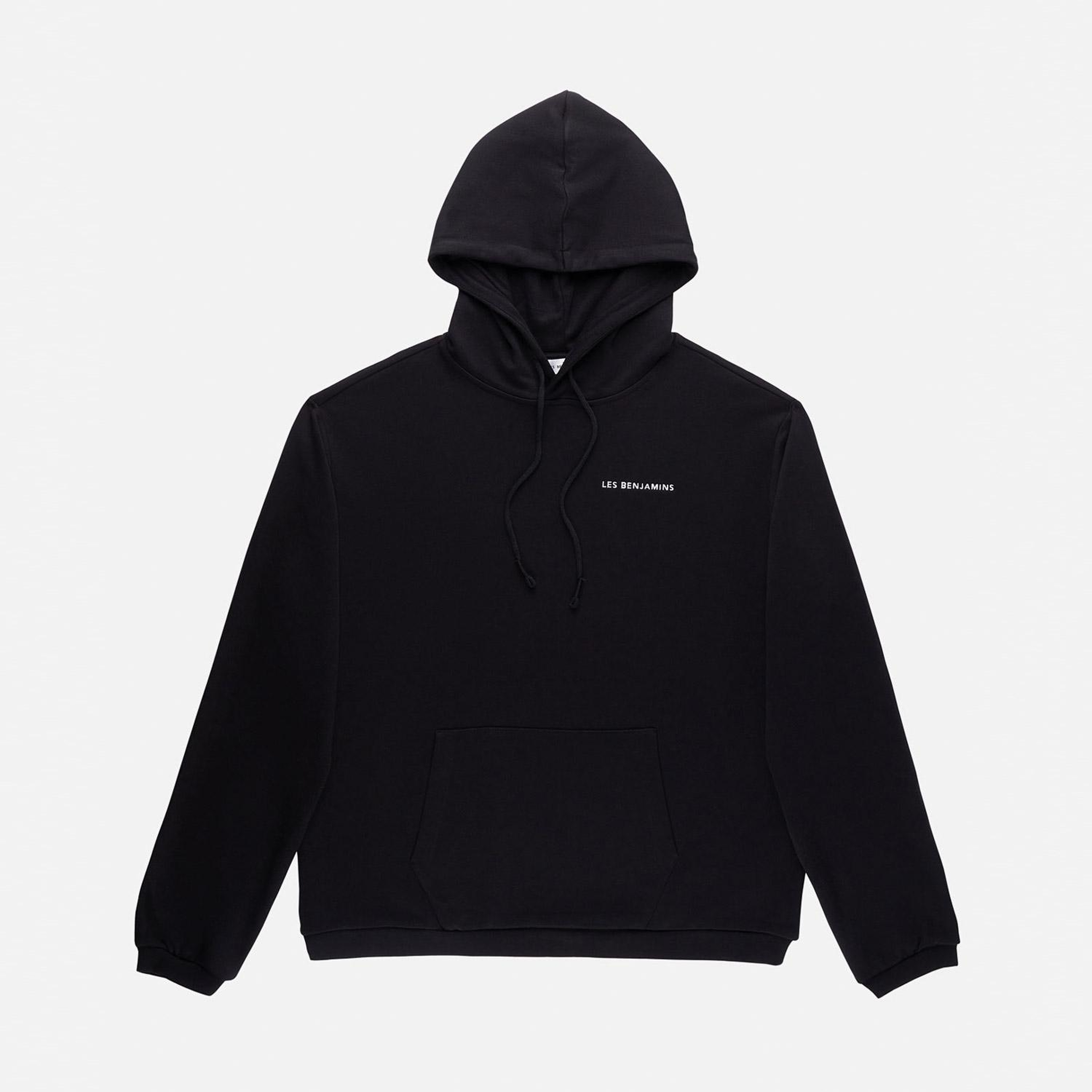Les Benjamins Core Erkek Siyah Hoodie