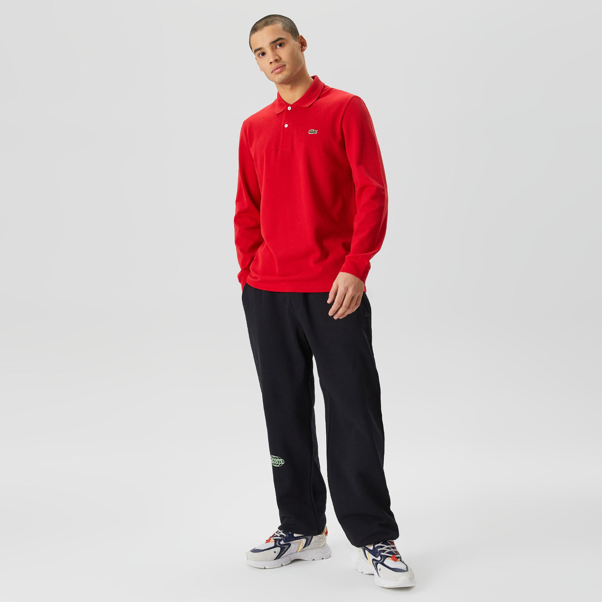 Lacoste Erkek Classic Fit Uzun Kollu Kırmızı L1212 Polo