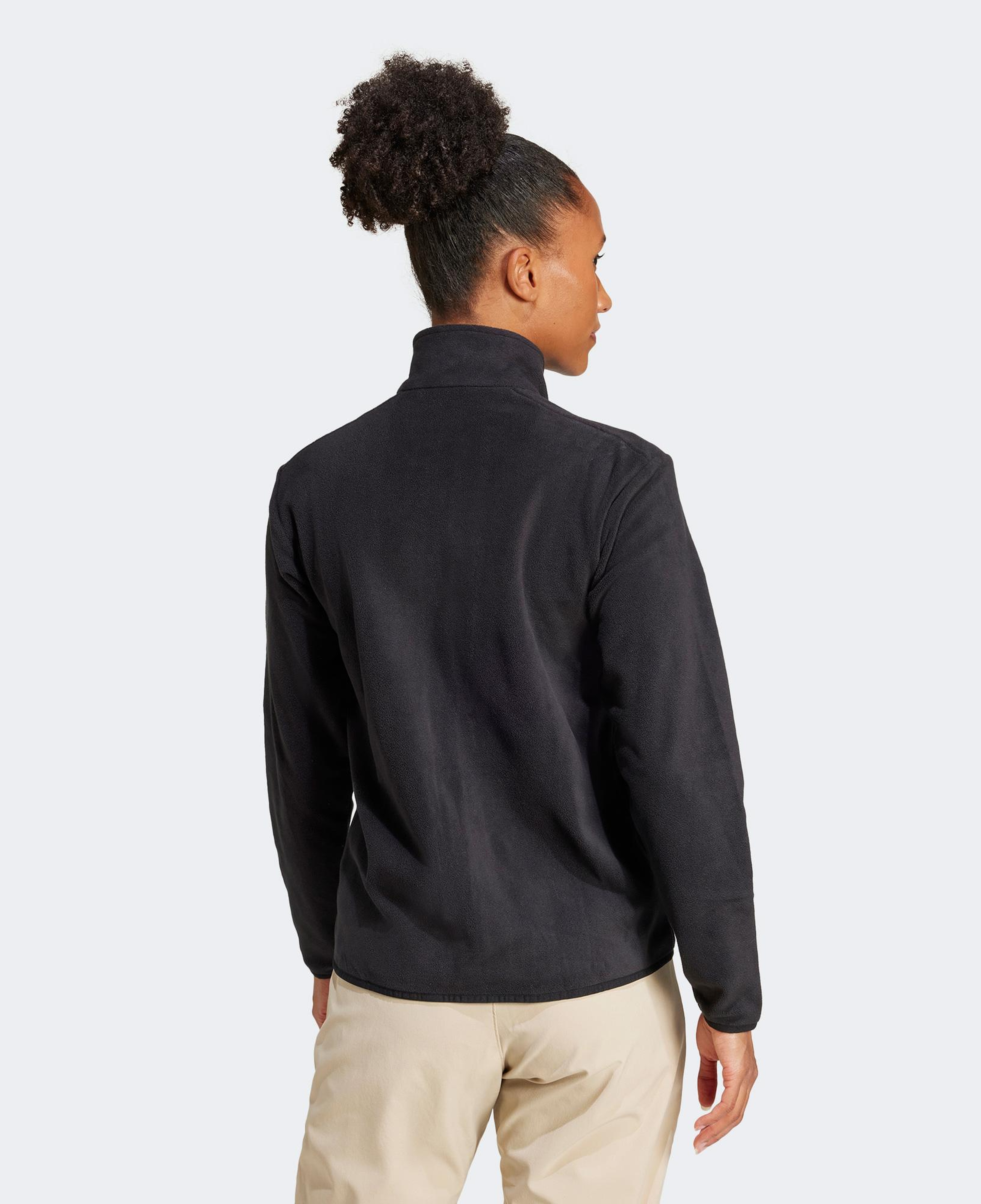 adidas Multi Essentials Full Zip Fleece Kadın Siyah Yürüyüş Polar
