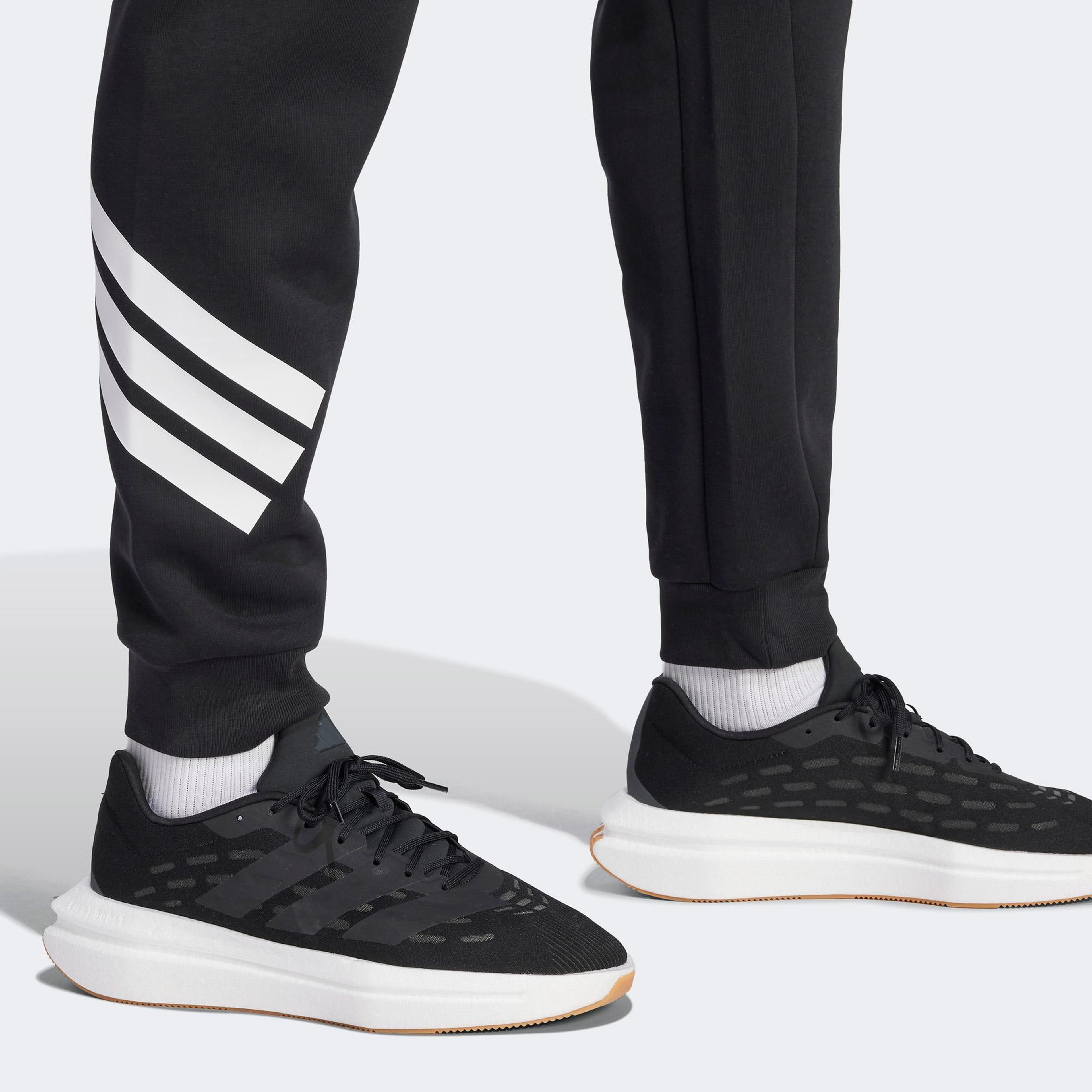 adidas Future icons 3 Stripes Erkek Siyah Antrenman Eşofman Altı