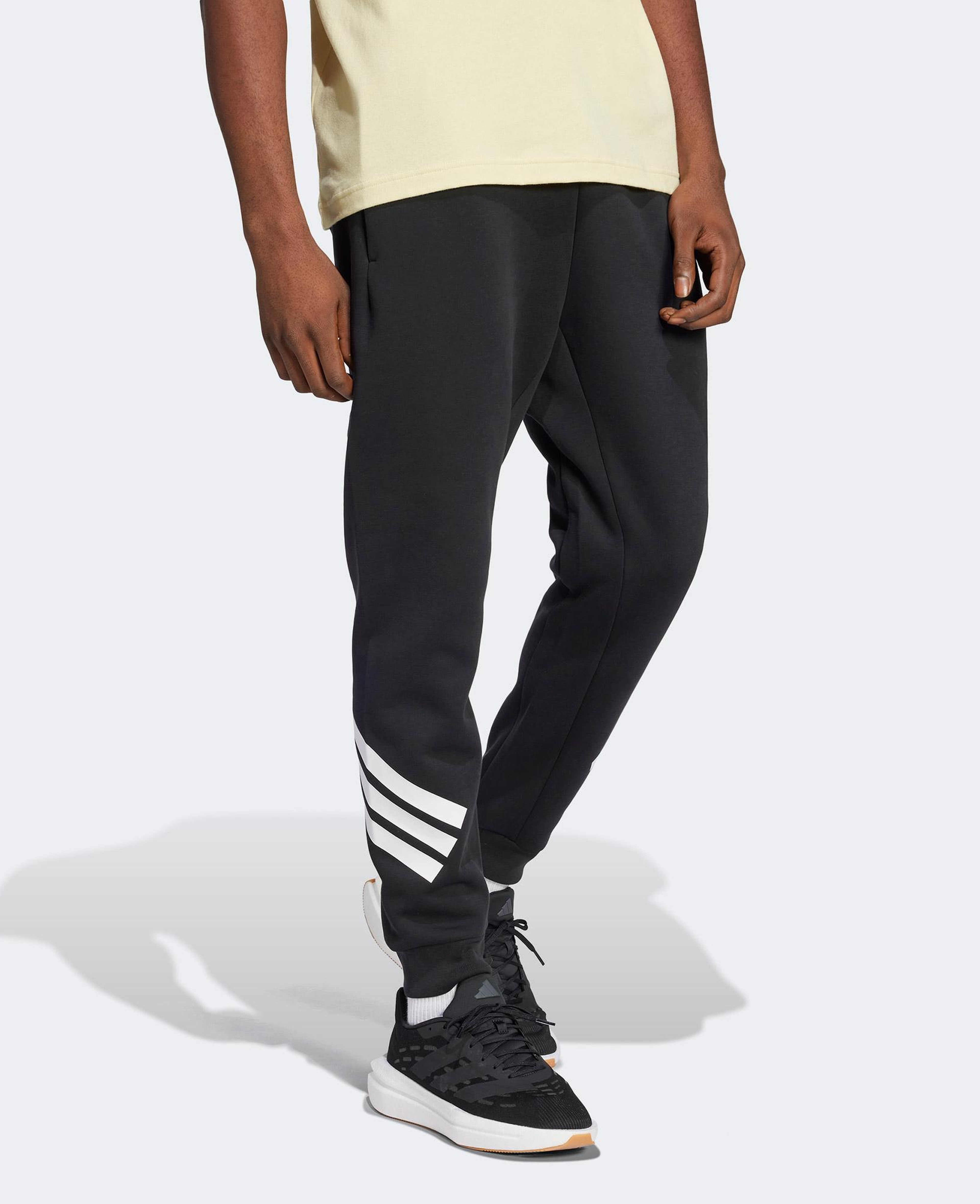 adidas Future icons 3 Stripes Erkek Siyah Antrenman Eşofman Altı