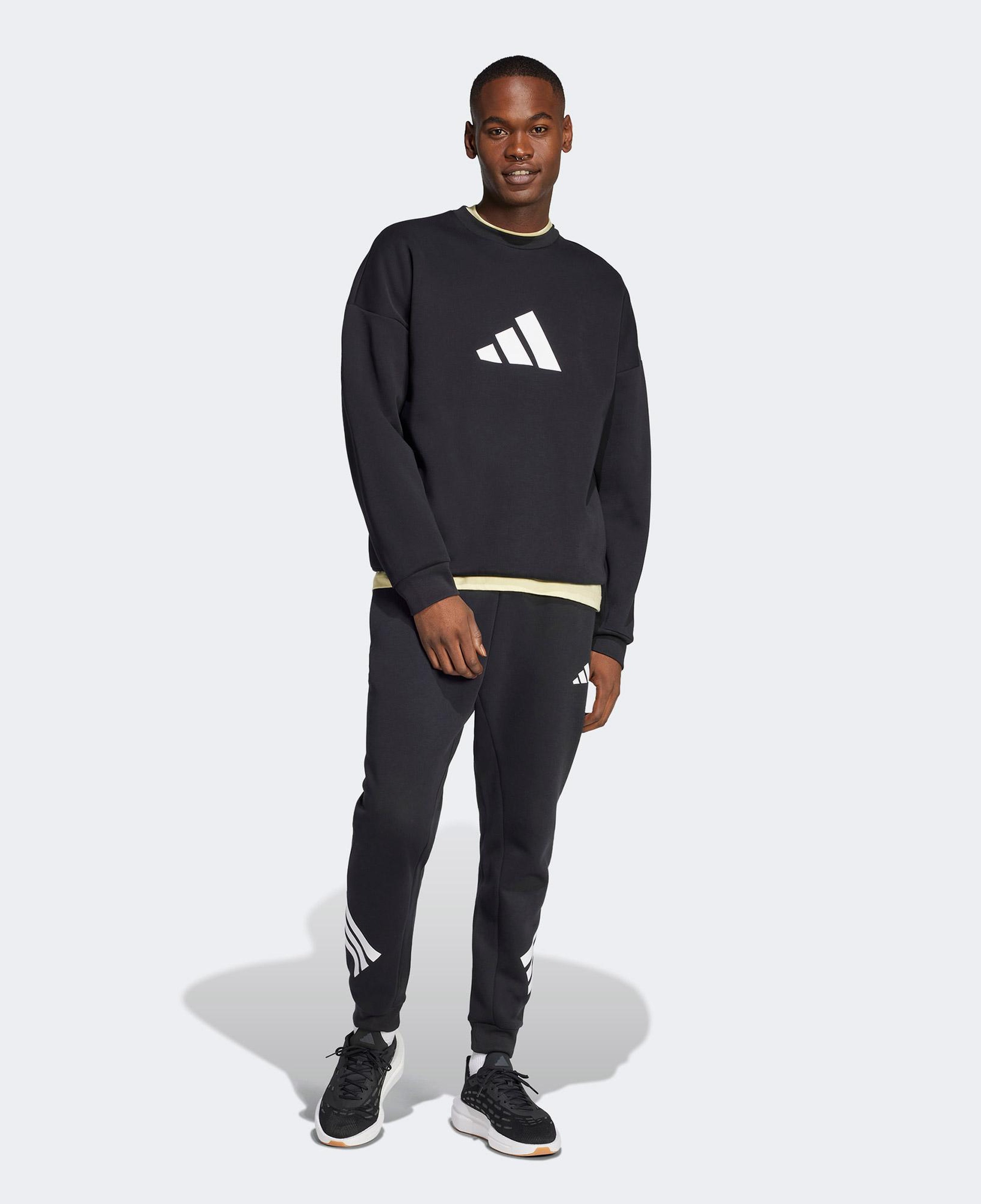adidas Future icons 3 Stripes Erkek Siyah Antrenman Eşofman Altı