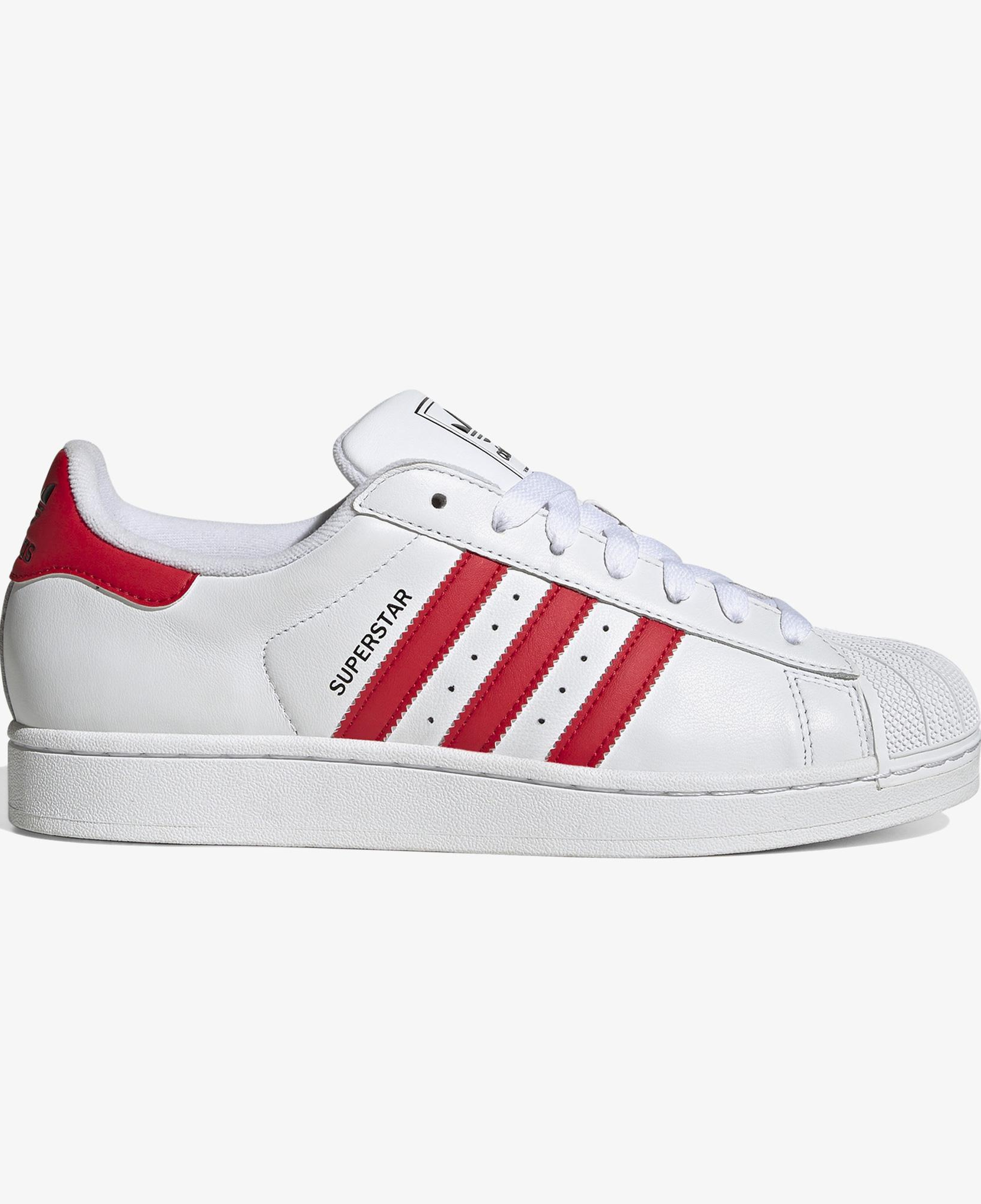 adidas Originals Superstar II Unisex Kırmızı/Beyaz Spor Ayakkabı