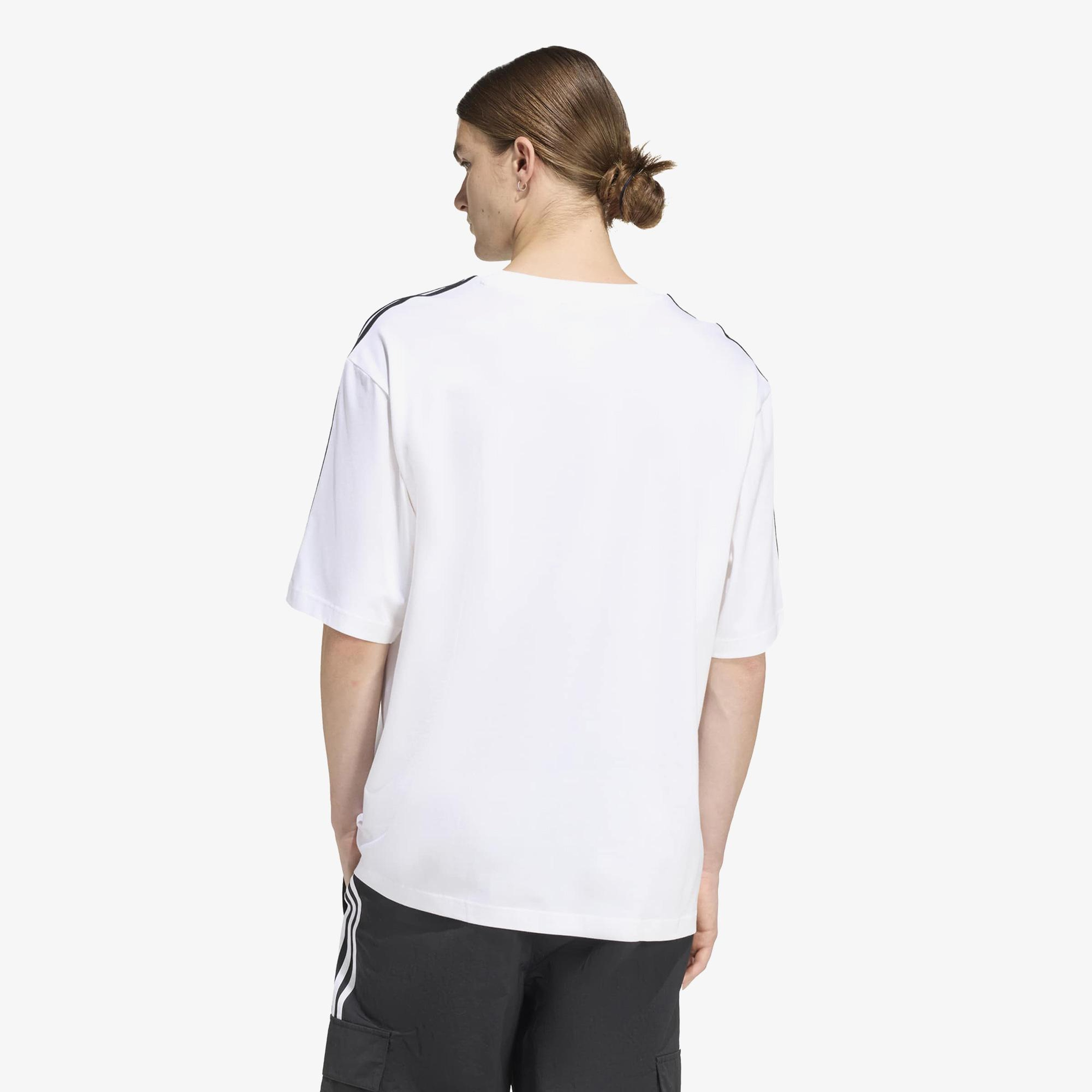adidas 3Striped Erkek Beyaz T-Shirt