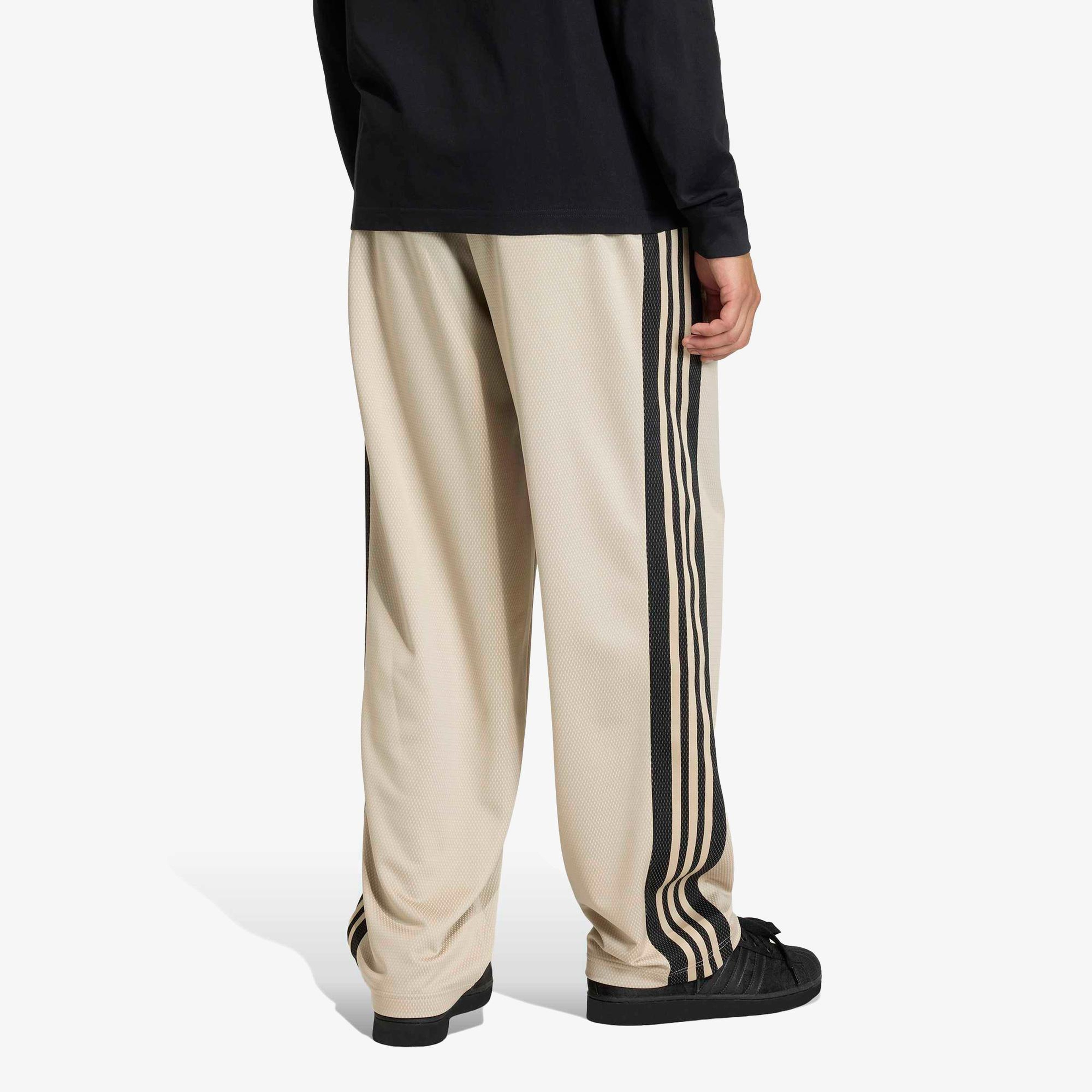 adidas Bol Fileli Erkek Bej Eşofman Altı