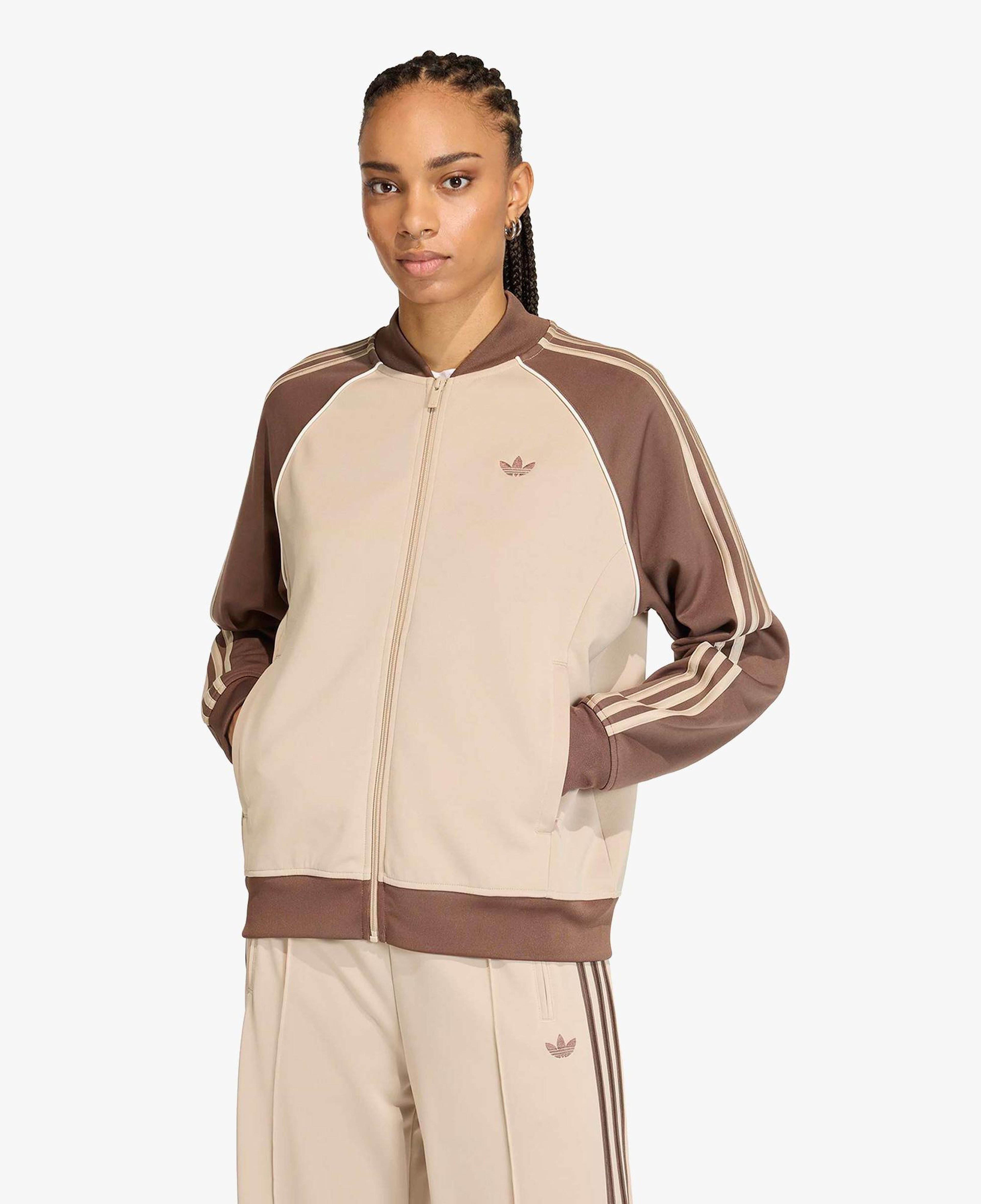 adidas Loose Kadın Bej Eşofman Üstü