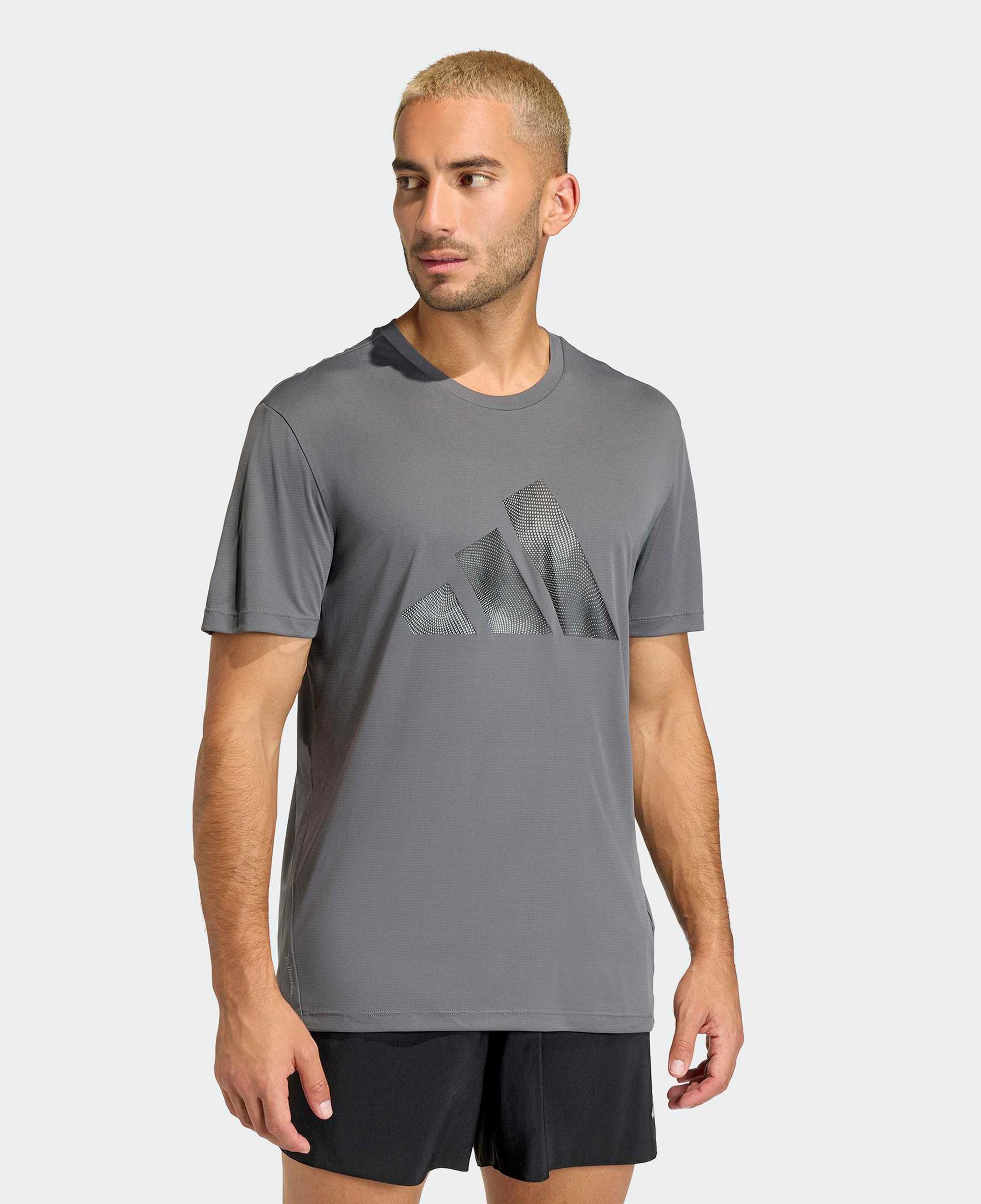 adidas Adi365 Running Essentials Brand Love Erkek Gri Koşu T-Shirt