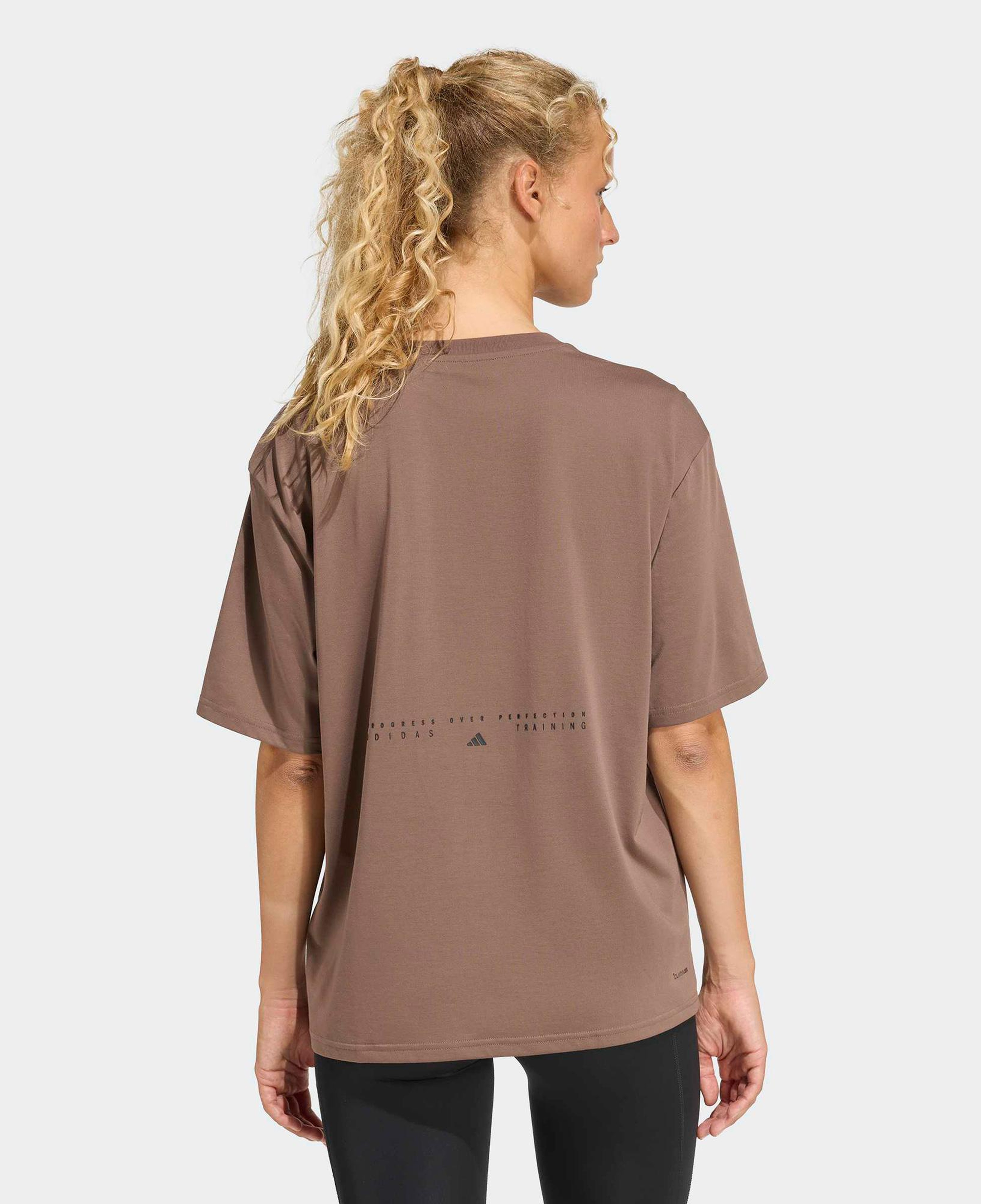 adidas Climacool Animal Training Graphic Kadın Kahverengi Antrenman T-Shirt