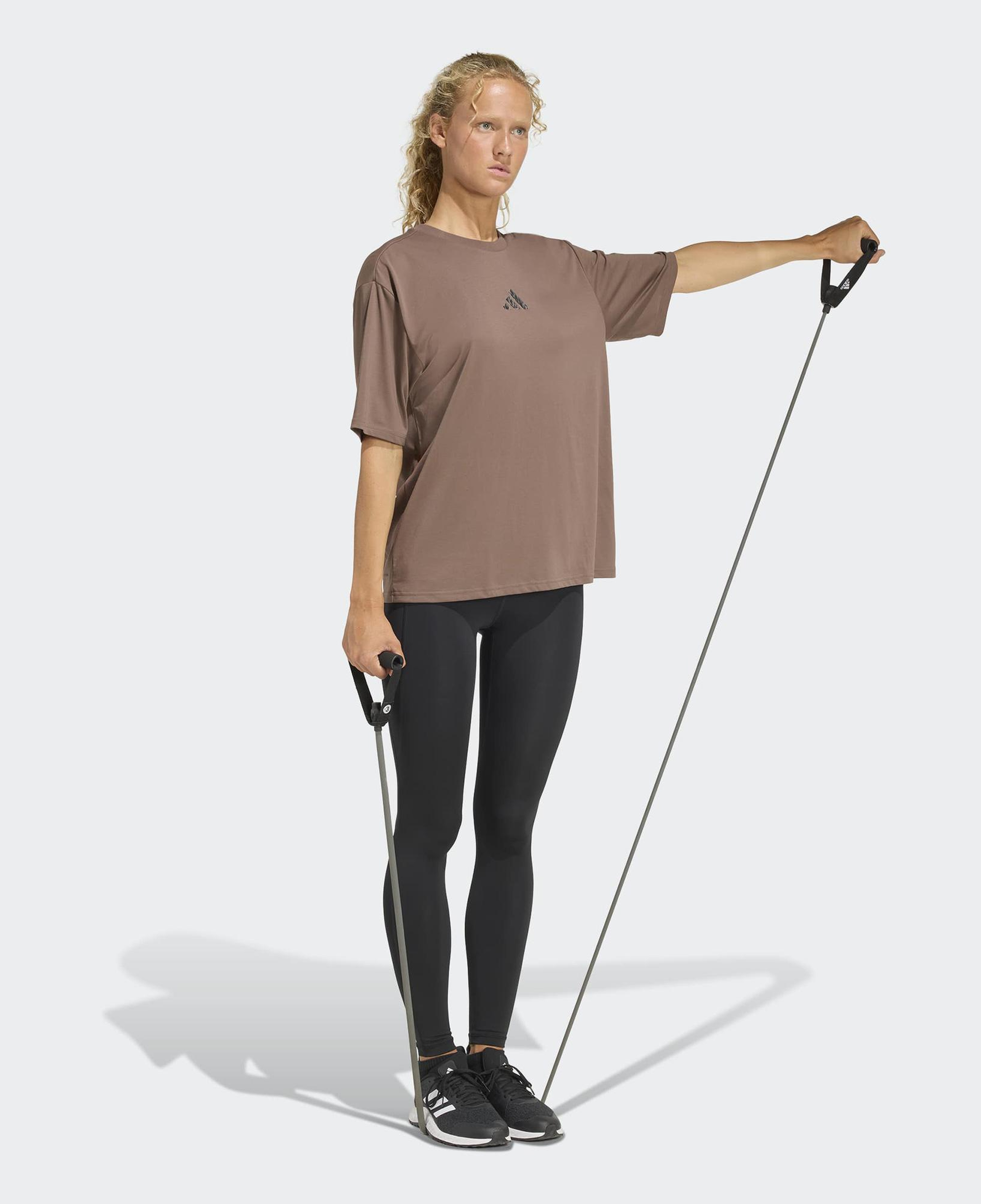 adidas Climacool Animal Training Graphic Kadın Kahverengi Antrenman T-Shirt