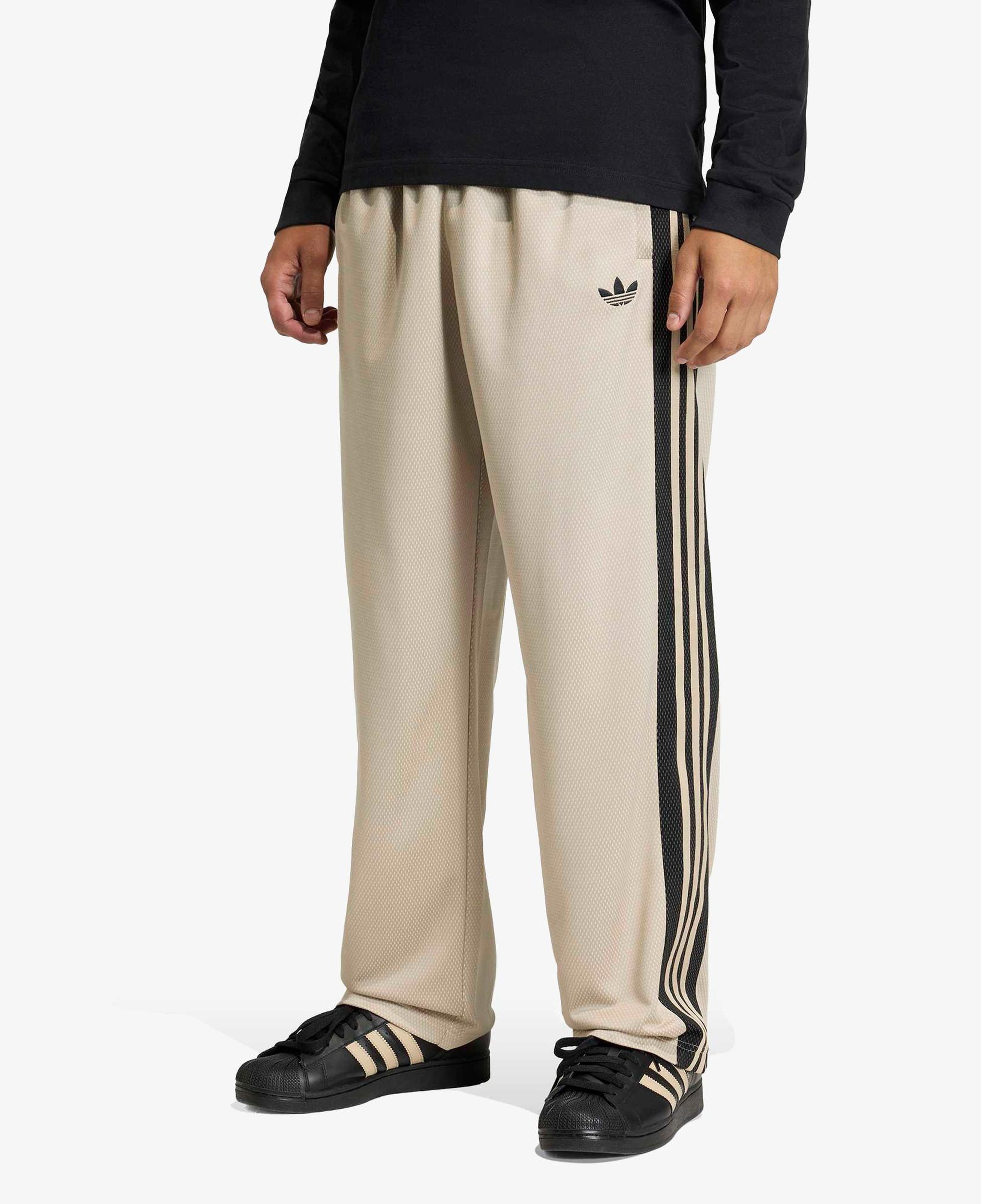 adidas Bol Fileli Erkek Bej Eşofman Altı