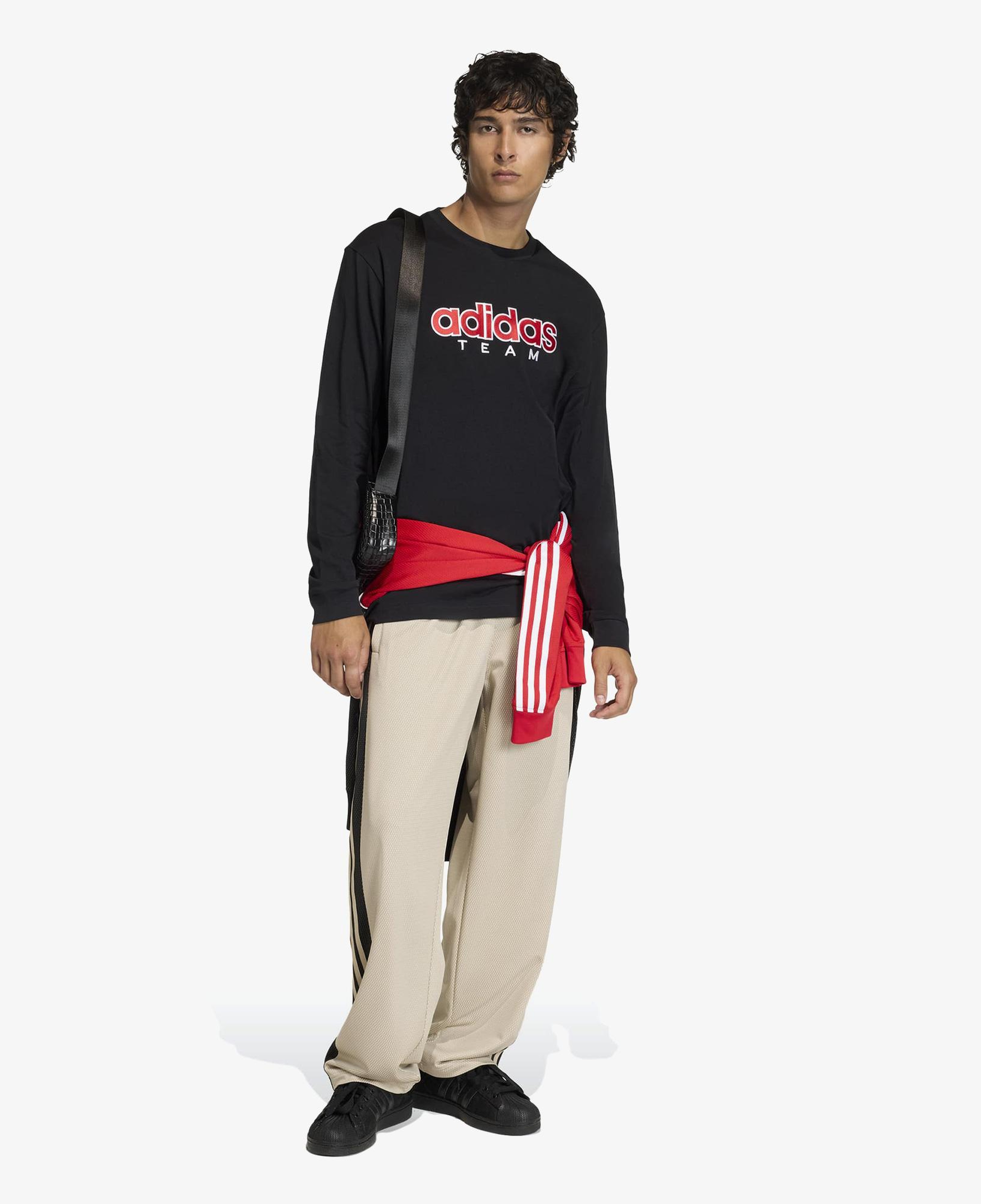 adidas Bol Fileli Erkek Bej Eşofman Altı