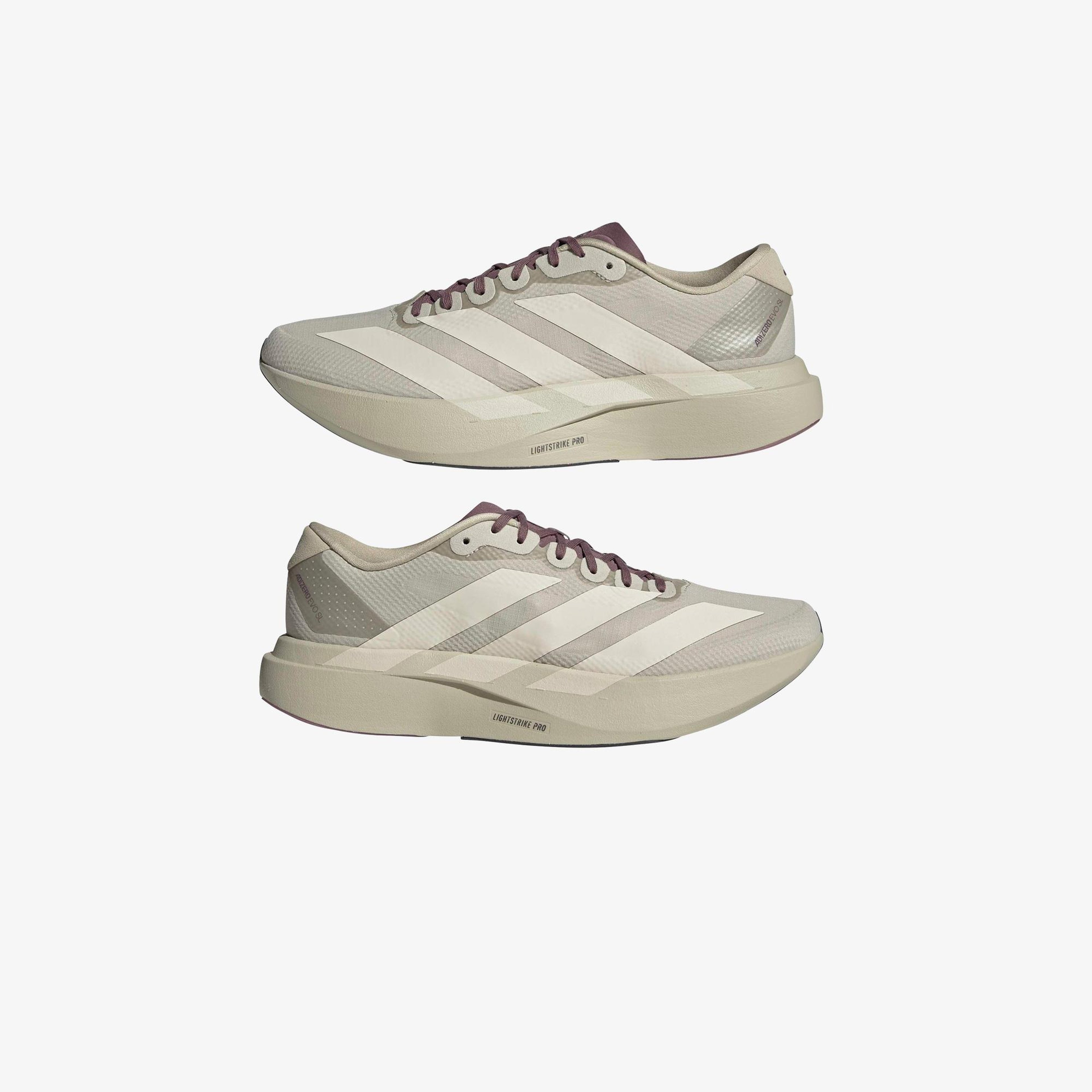adidas Adizero Evo SL Woven  Erkek Bej Spor Ayakkabı