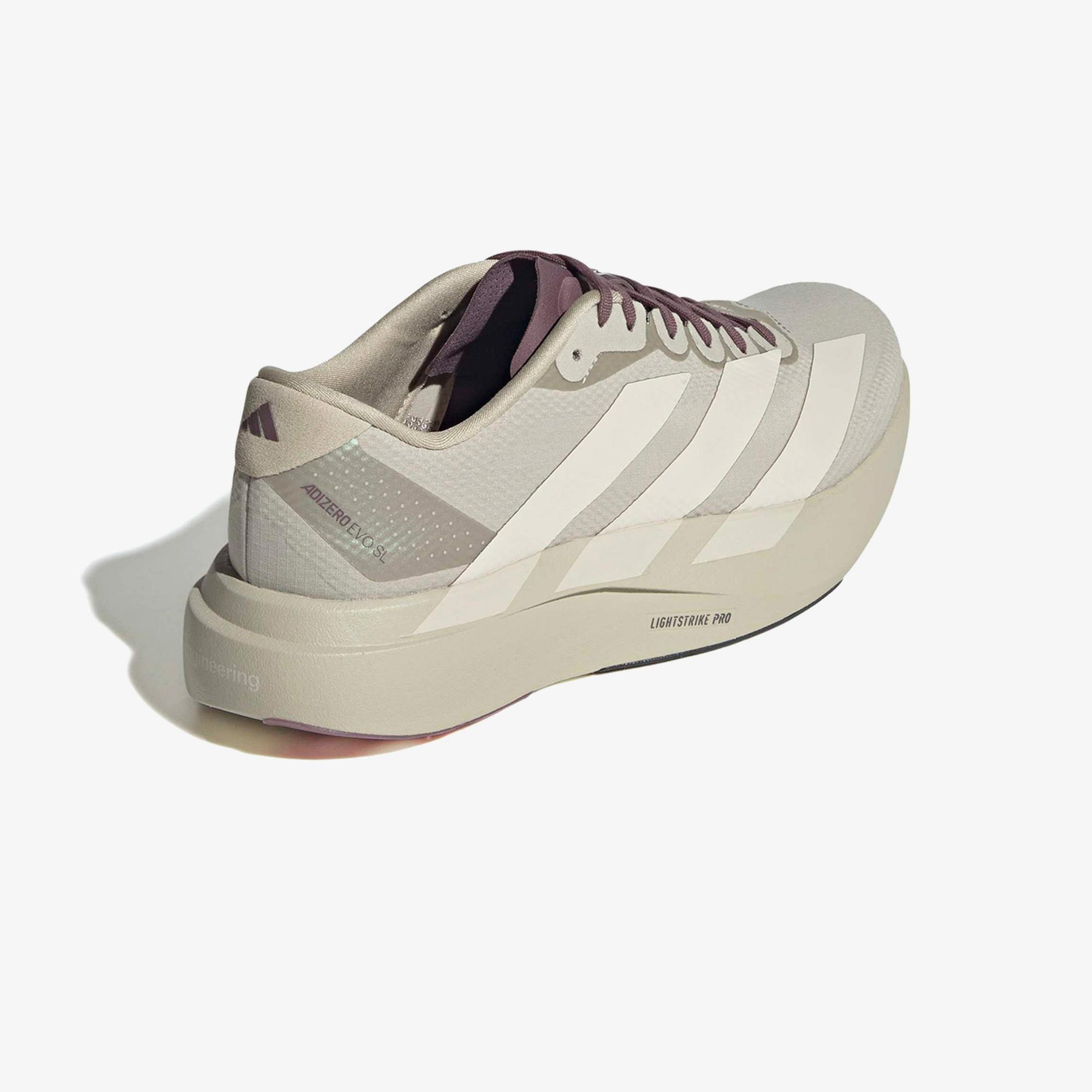 adidas Adizero Evo SL Woven  Erkek Bej Spor Ayakkabı