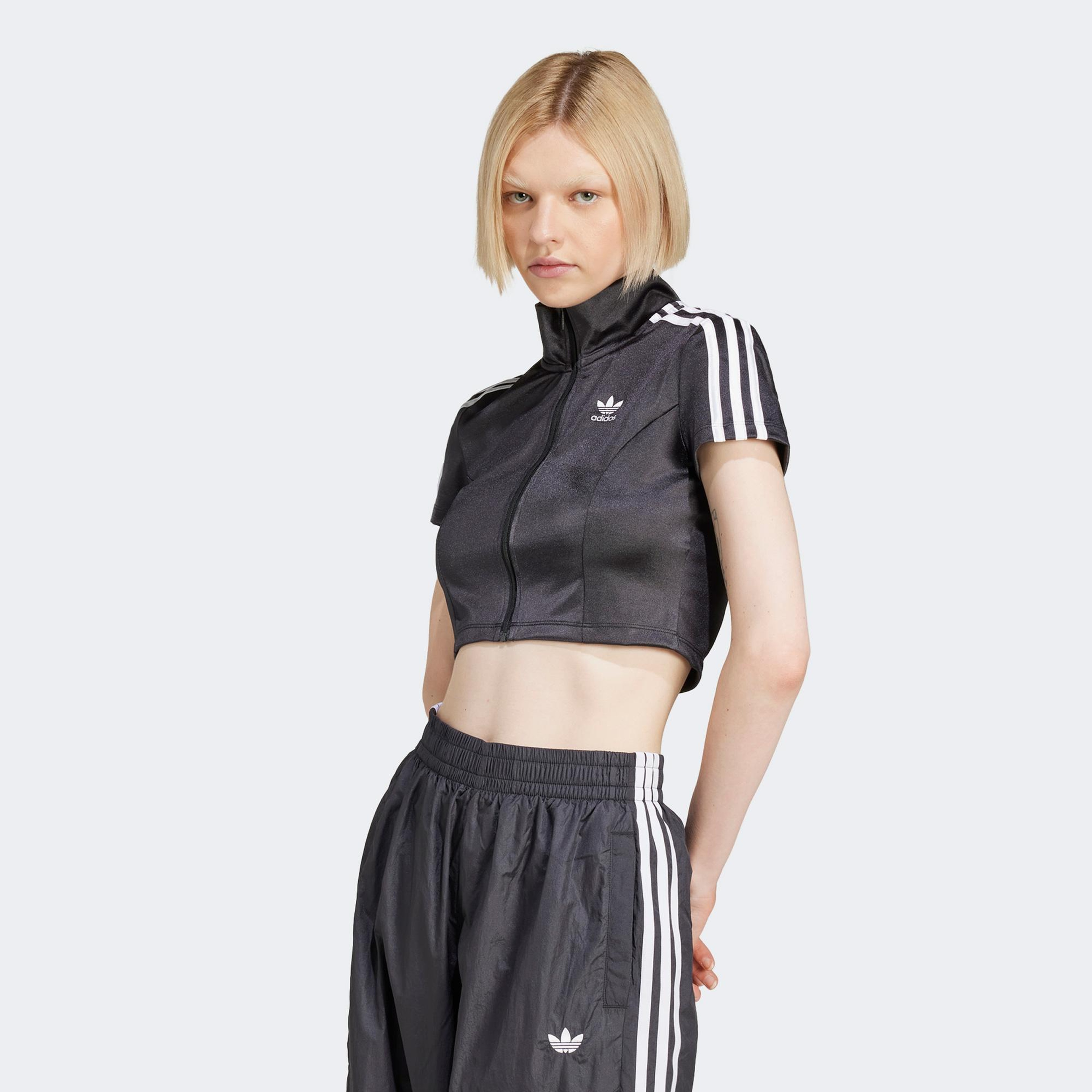 adidas Shortsleeve TT Kadın Cropped Siyah T-Shirt