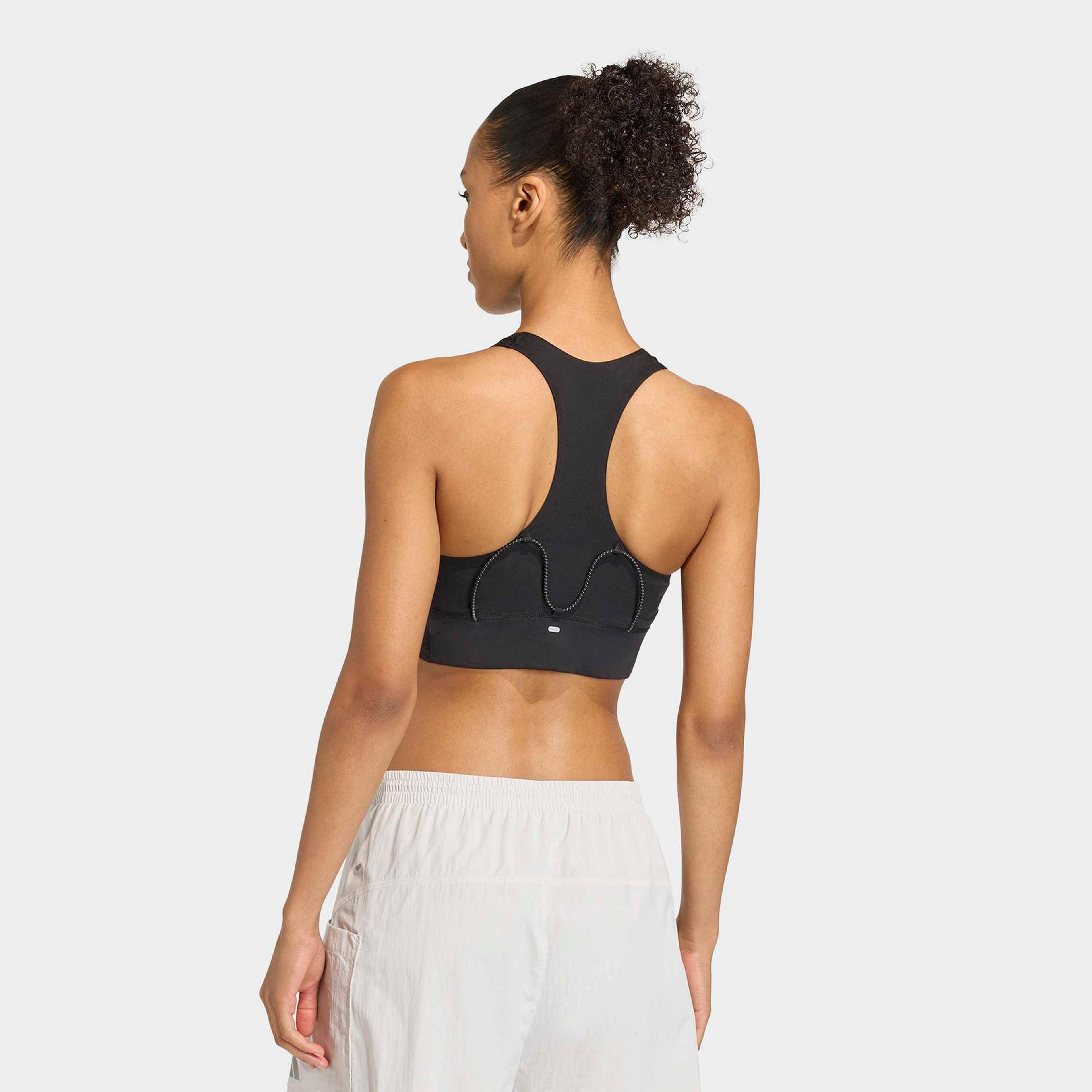 adidas Adi365 Running Cepli Orta Destekli Kadın Siyah Antrenman Bra