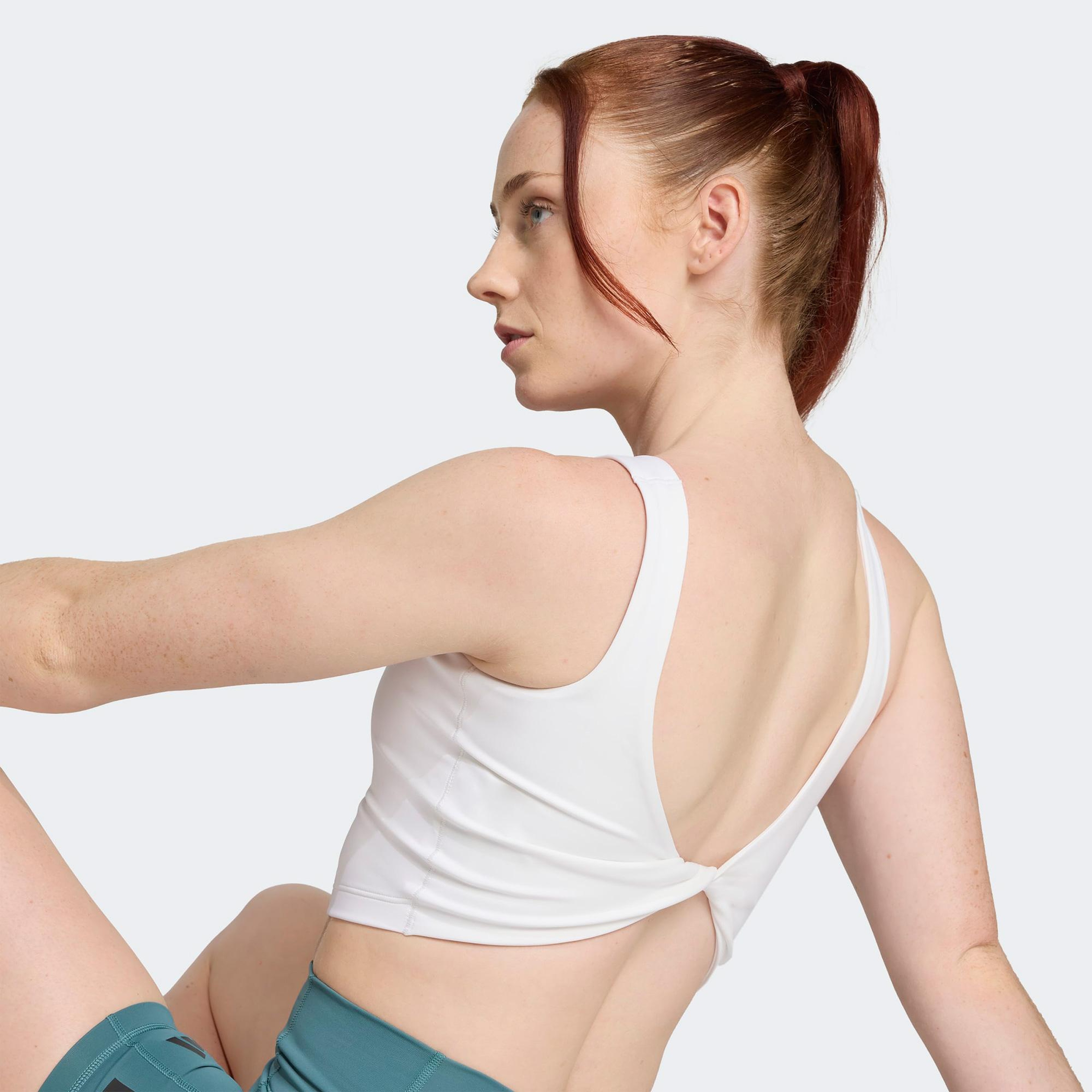 adidas Power Light Support Kadın Beyaz Antrenman Bra