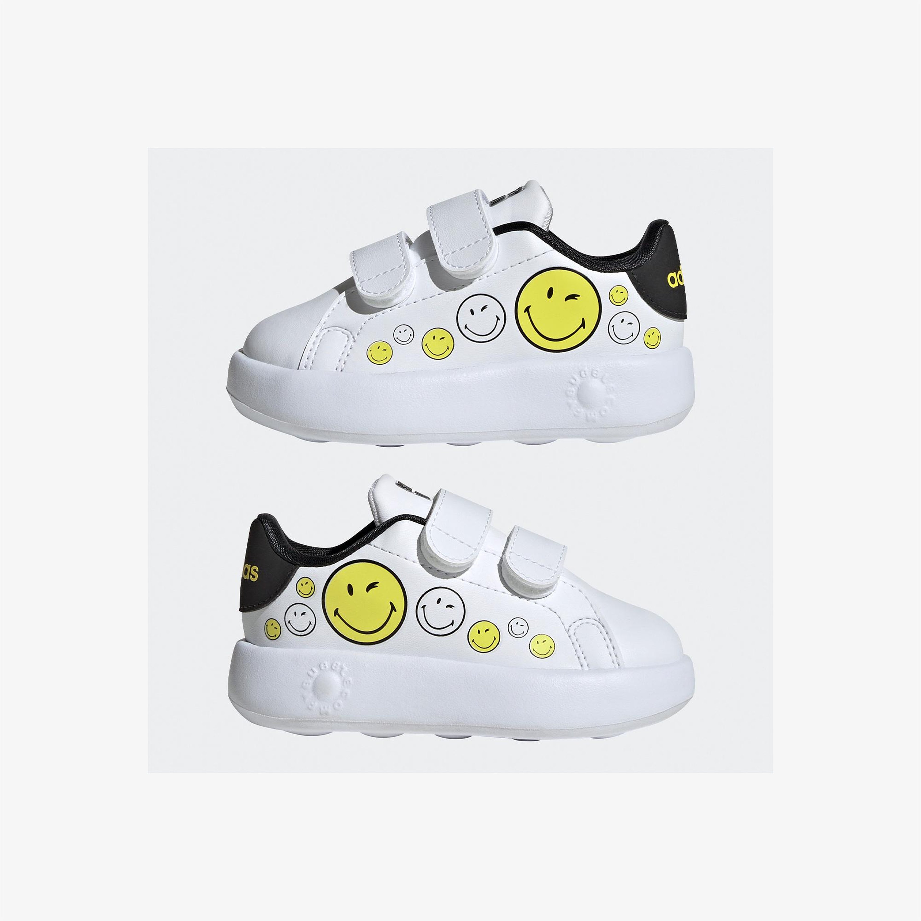 adidas Advantage Smiley Çocuk Beyaz Sneaker