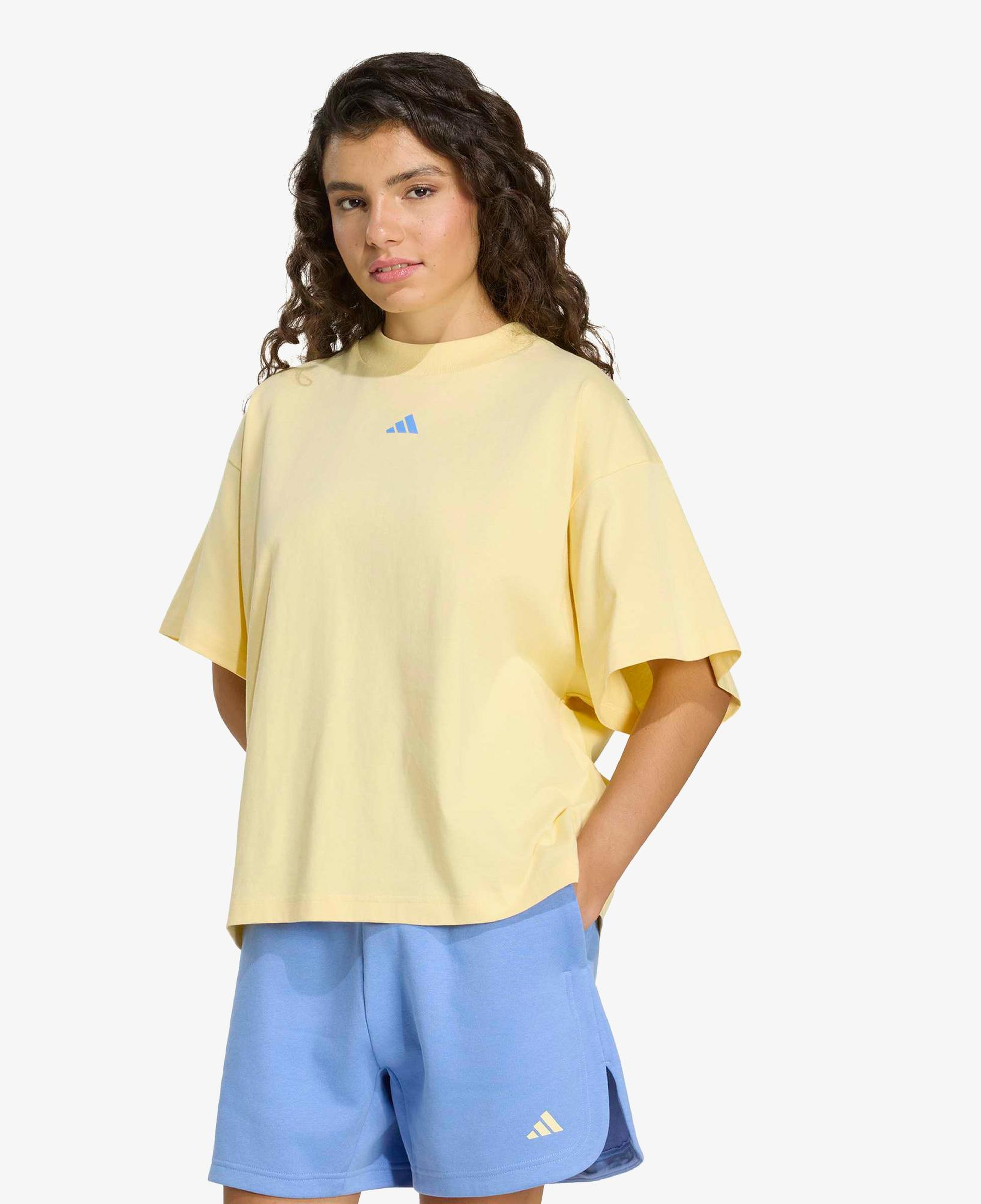 adidas 3Ss Gfx Kadın Sarı T-Shirt