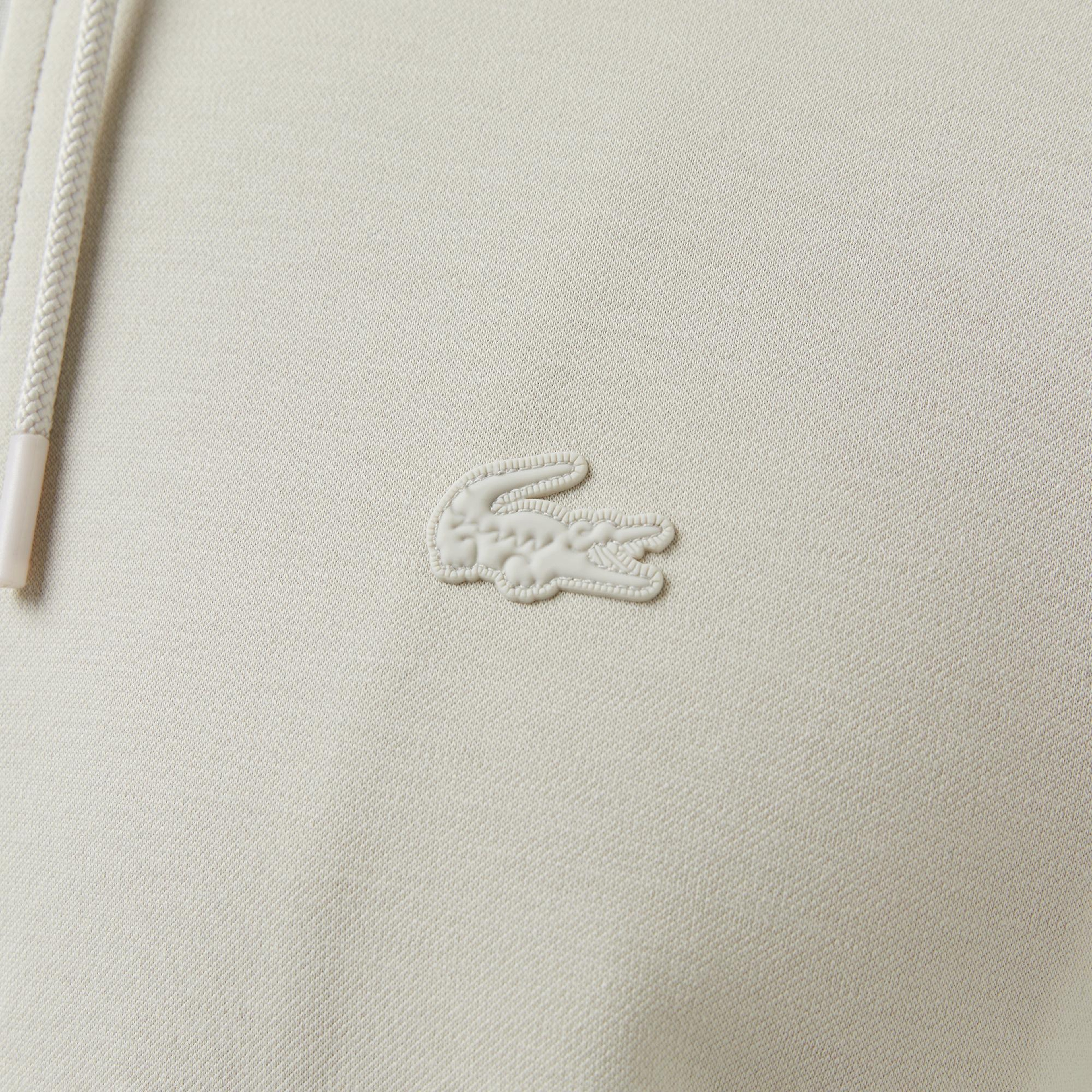 Erkek Slim Fit Kapüşonlu Gri Sweatshirt