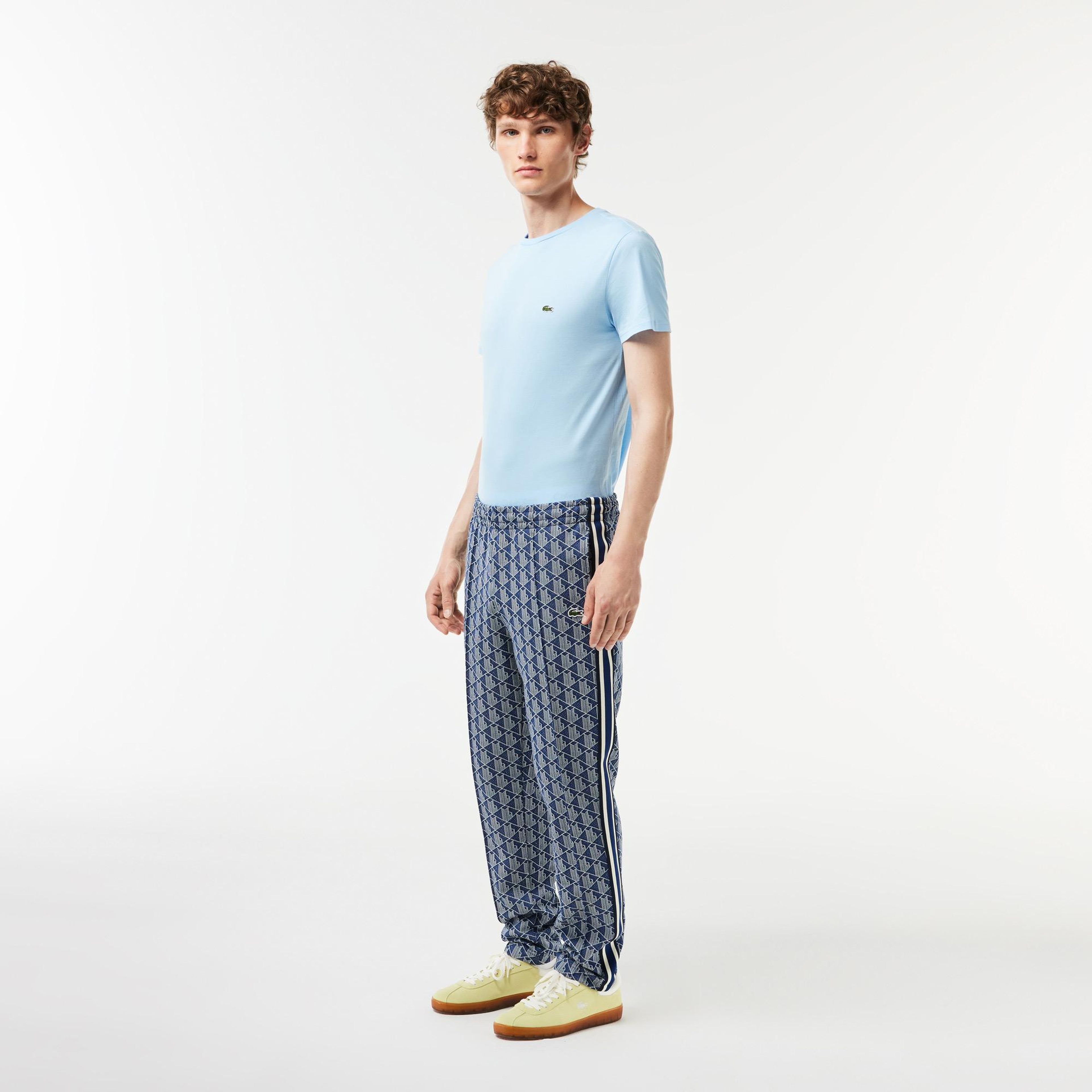 Lacoste Monogram Erkek Mavi Eşofman Altı