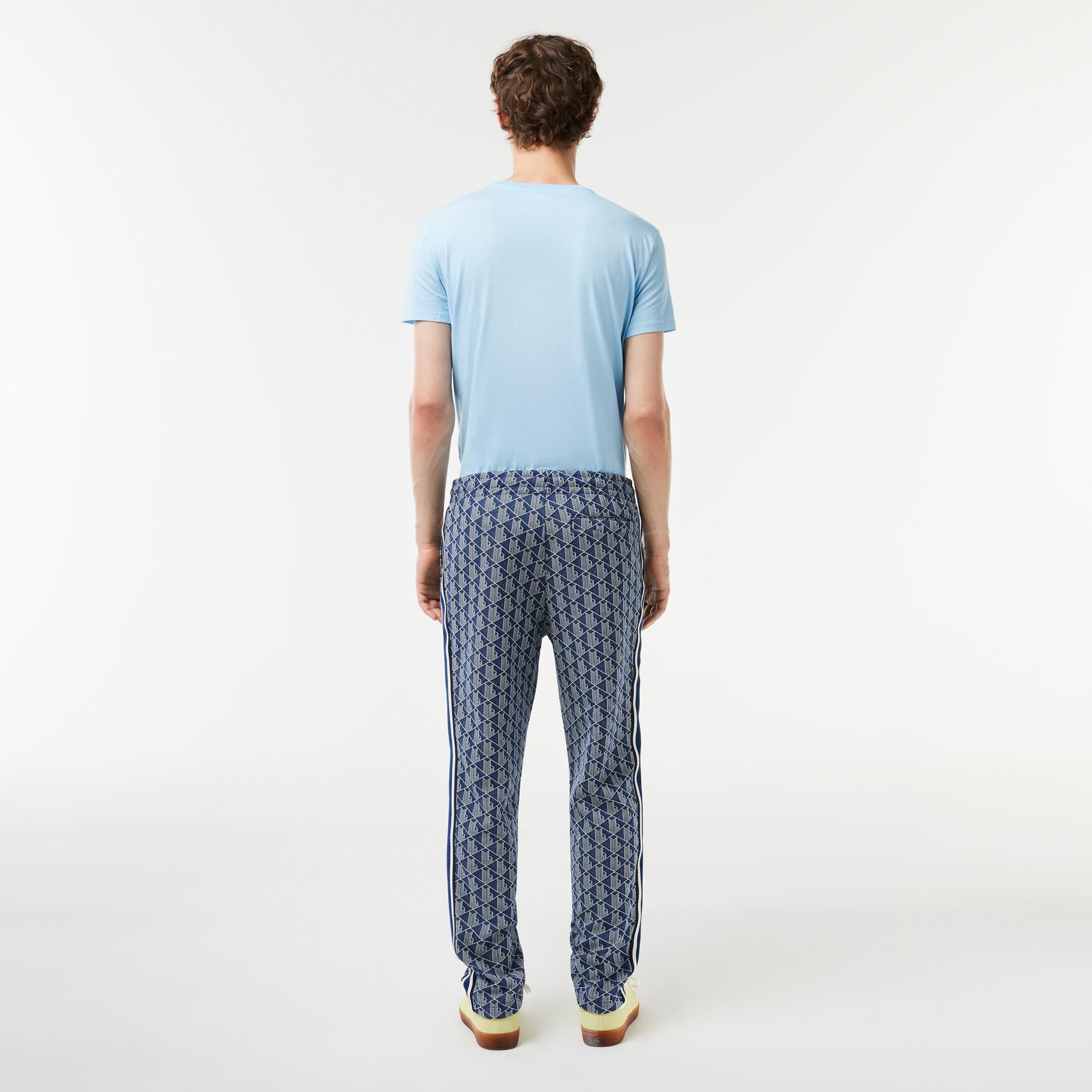 Lacoste Monogram Erkek Mavi Eşofman Altı