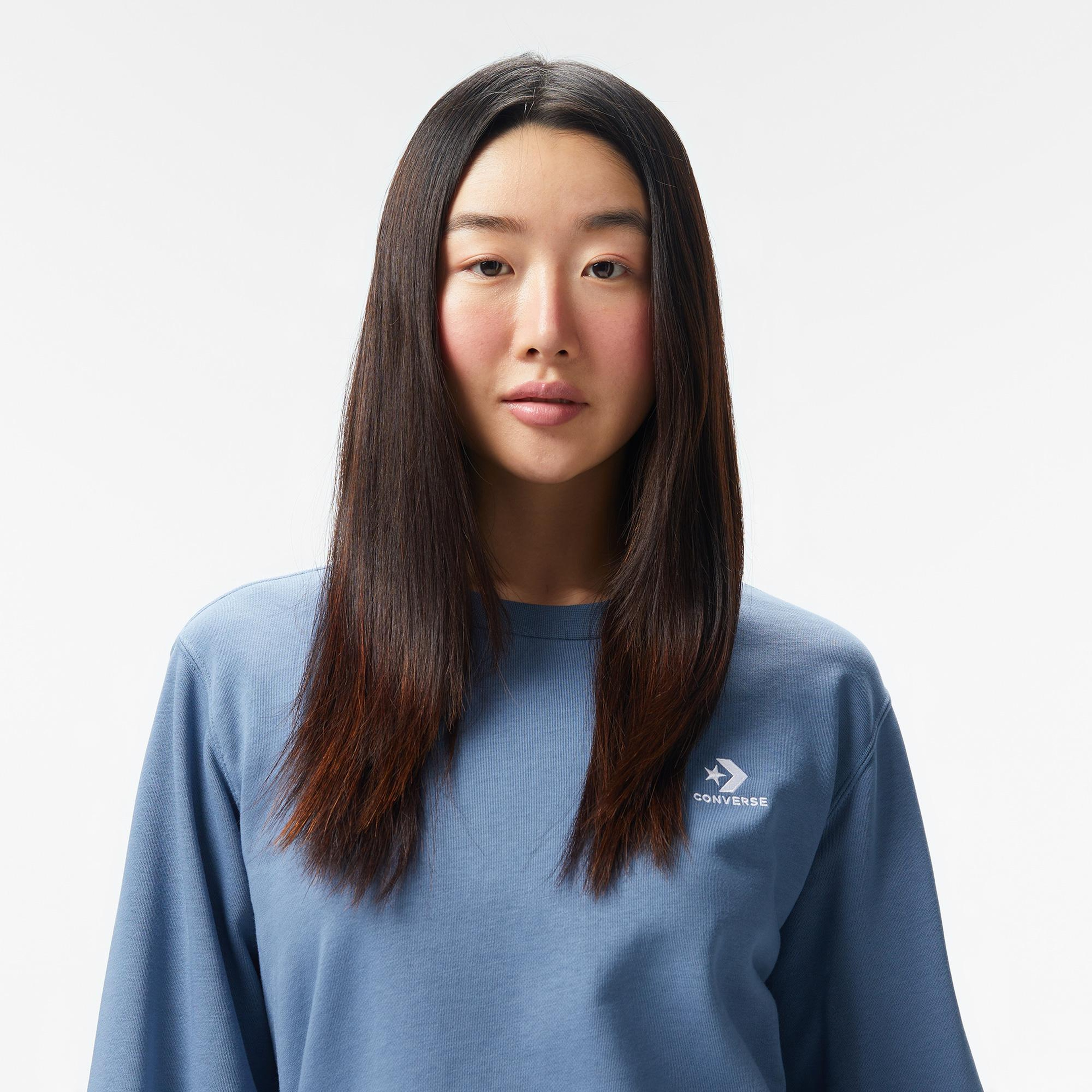 Converse Classic Unisex Mavi Sweatshirt