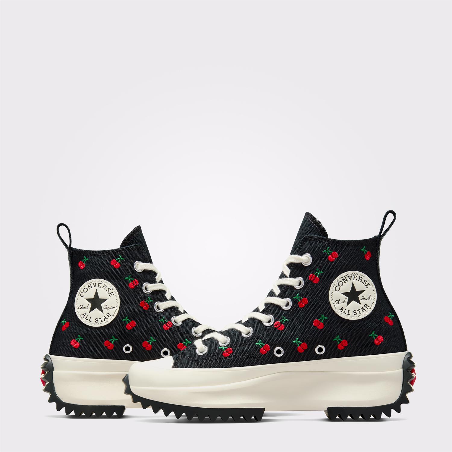 Converse Run Star Hike Platform Cherries Unisex Siyah Sneaker