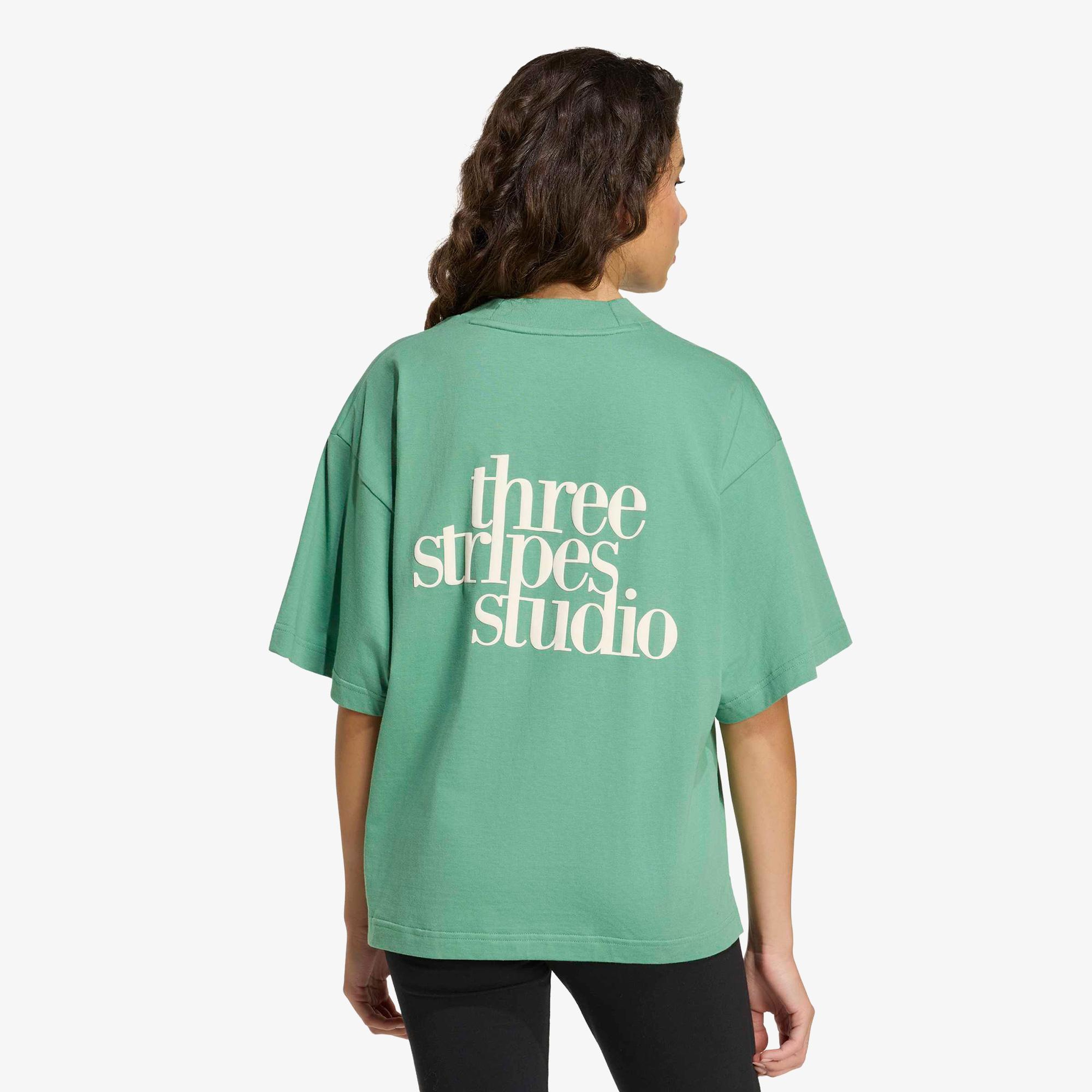 adidas 3Ss Gfx Kadın Yeşil T-Shirt