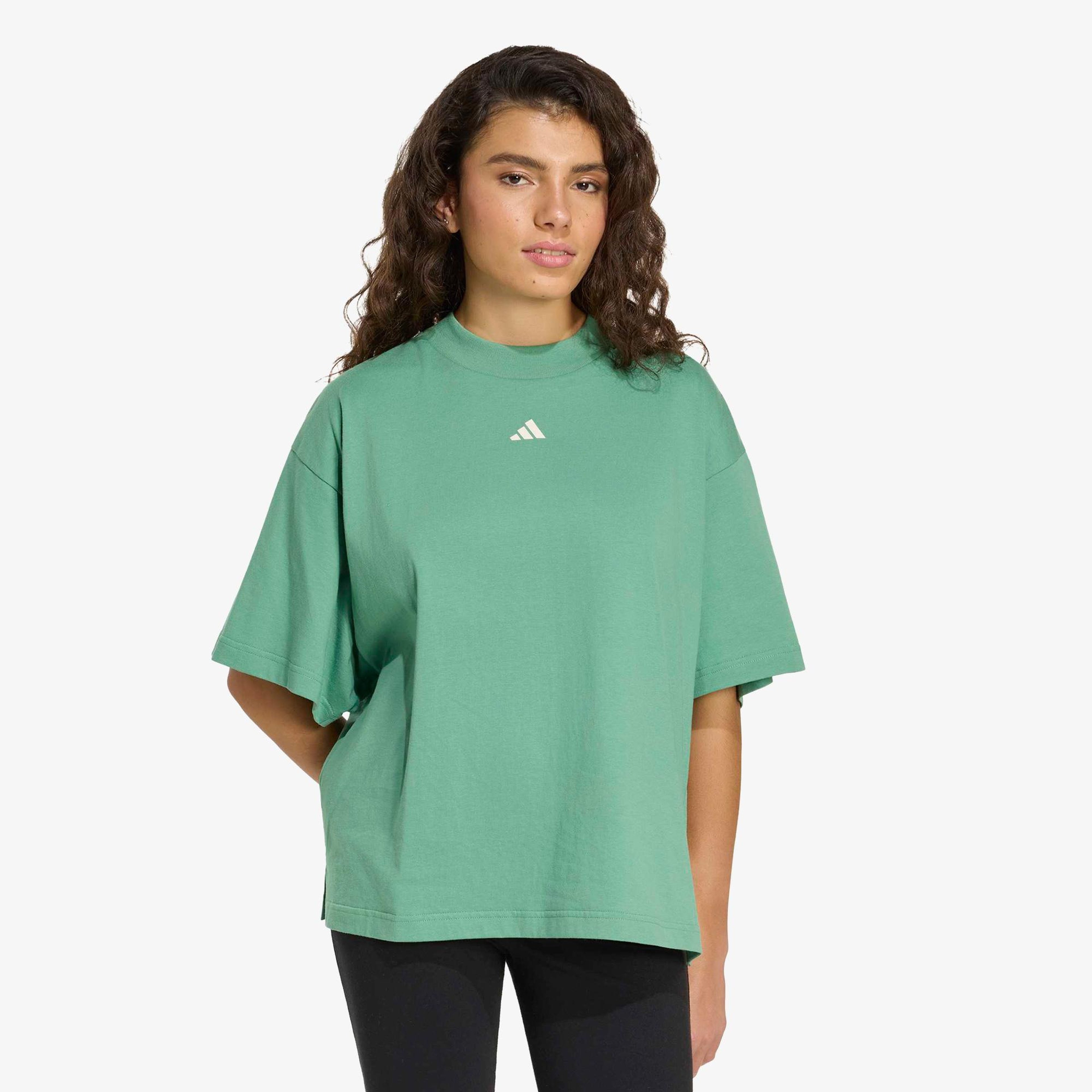 adidas 3Ss Gfx Kadın Yeşil T-Shirt