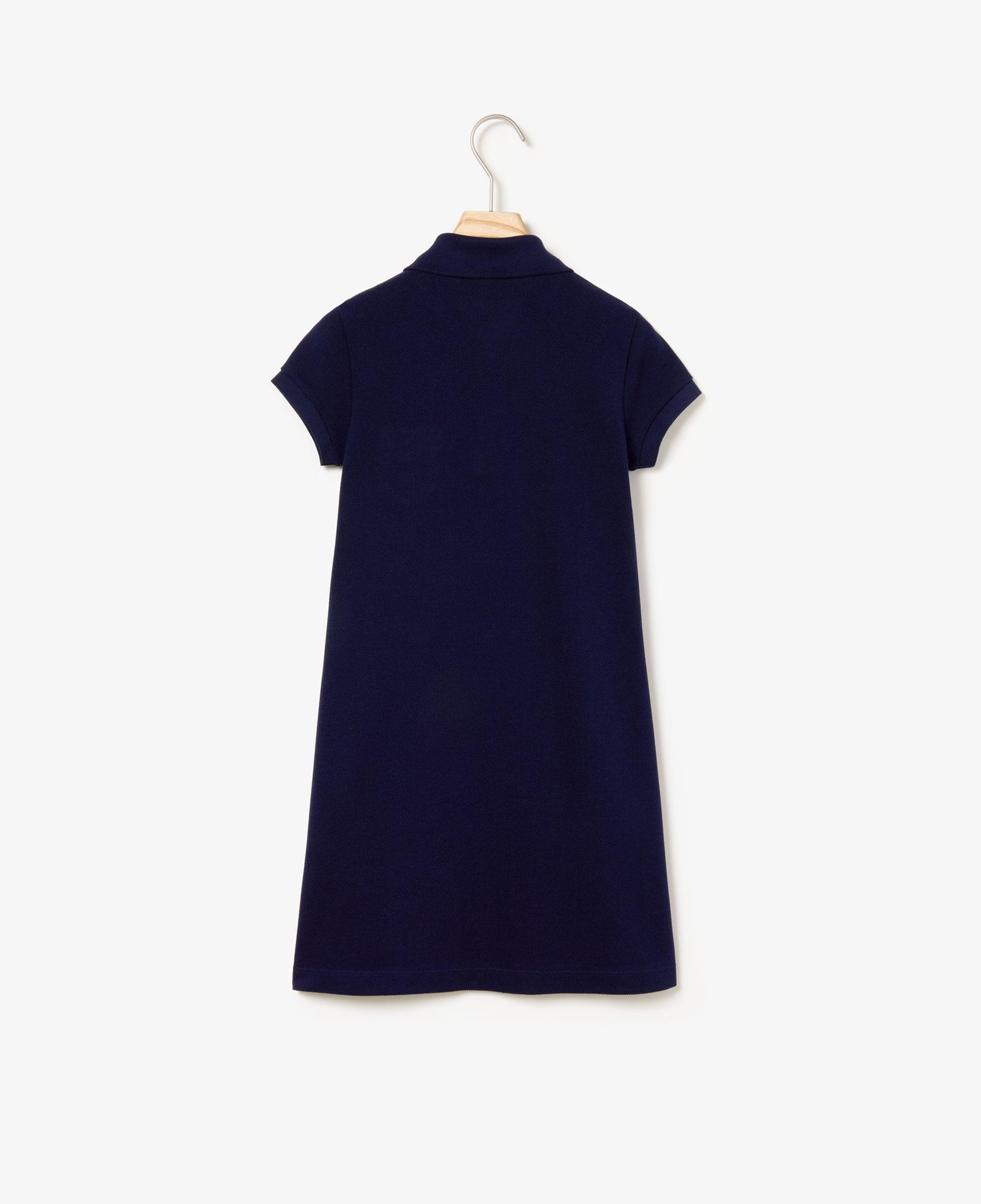 Lacoste Kız Çocuk Kısa Kollu Polo Yaka Lacivert Elbise