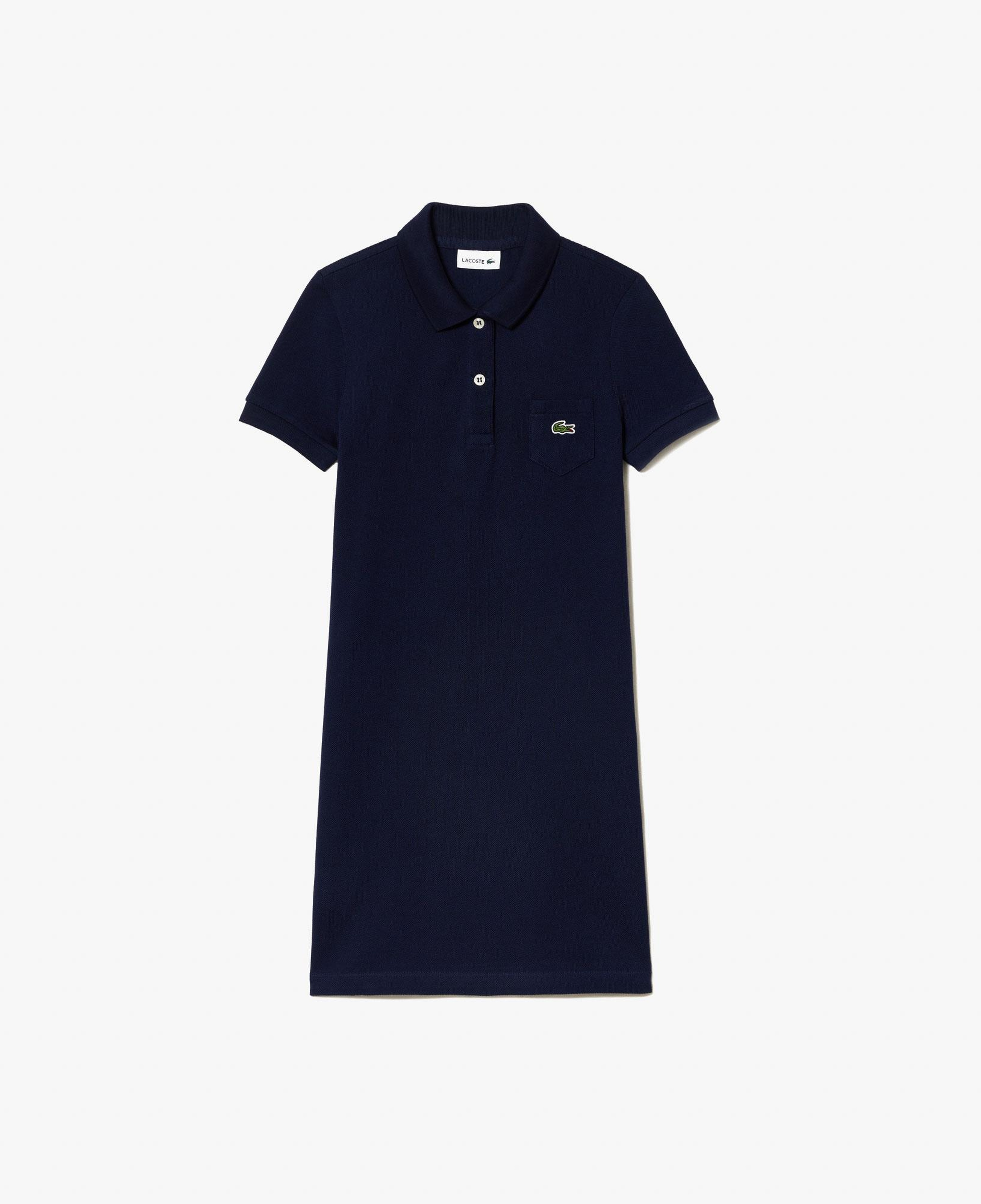 Lacoste Kız Çocuk Kısa Kollu Polo Yaka Lacivert Elbise