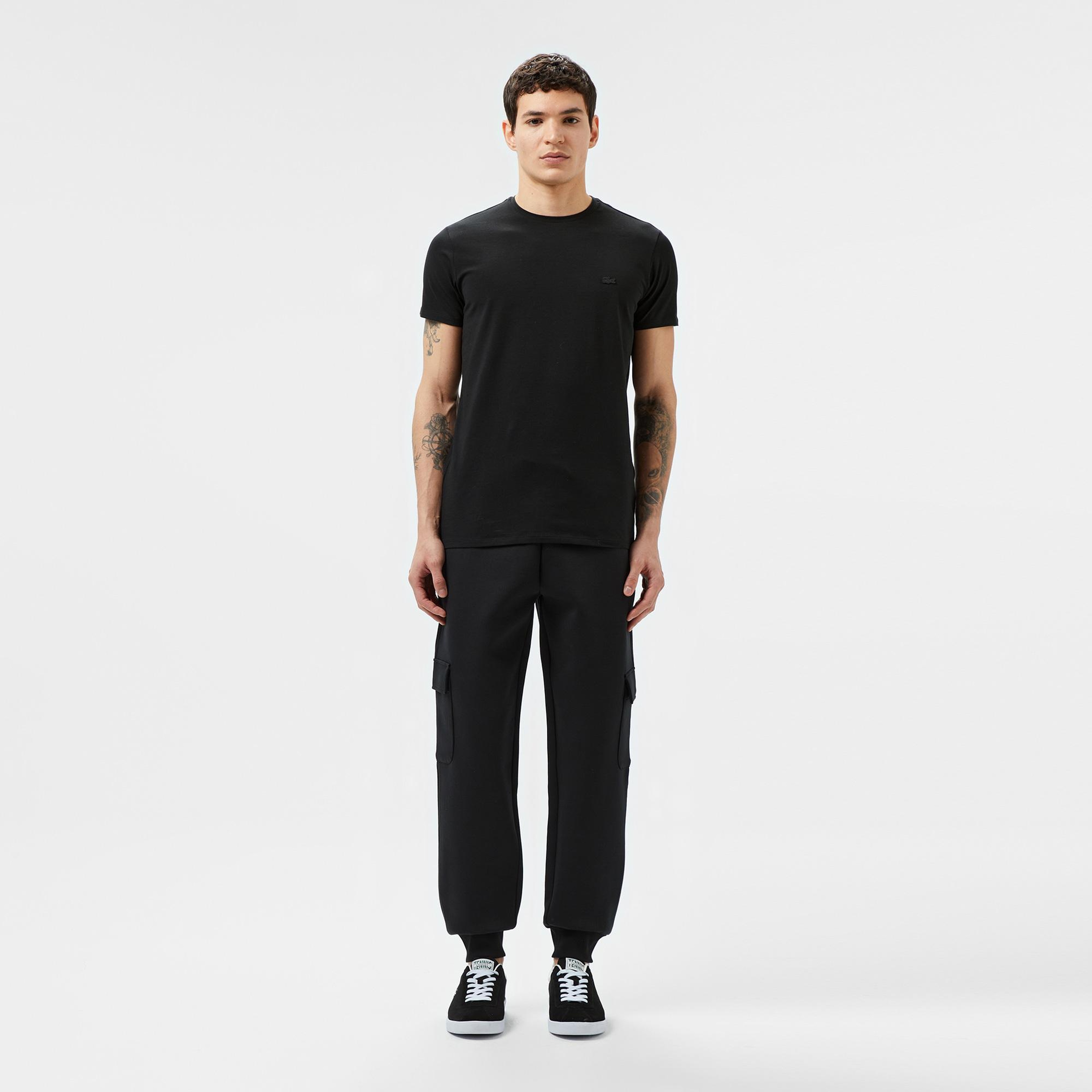 Lacoste Erkek Loose Fit Siyah Eşofman Altı