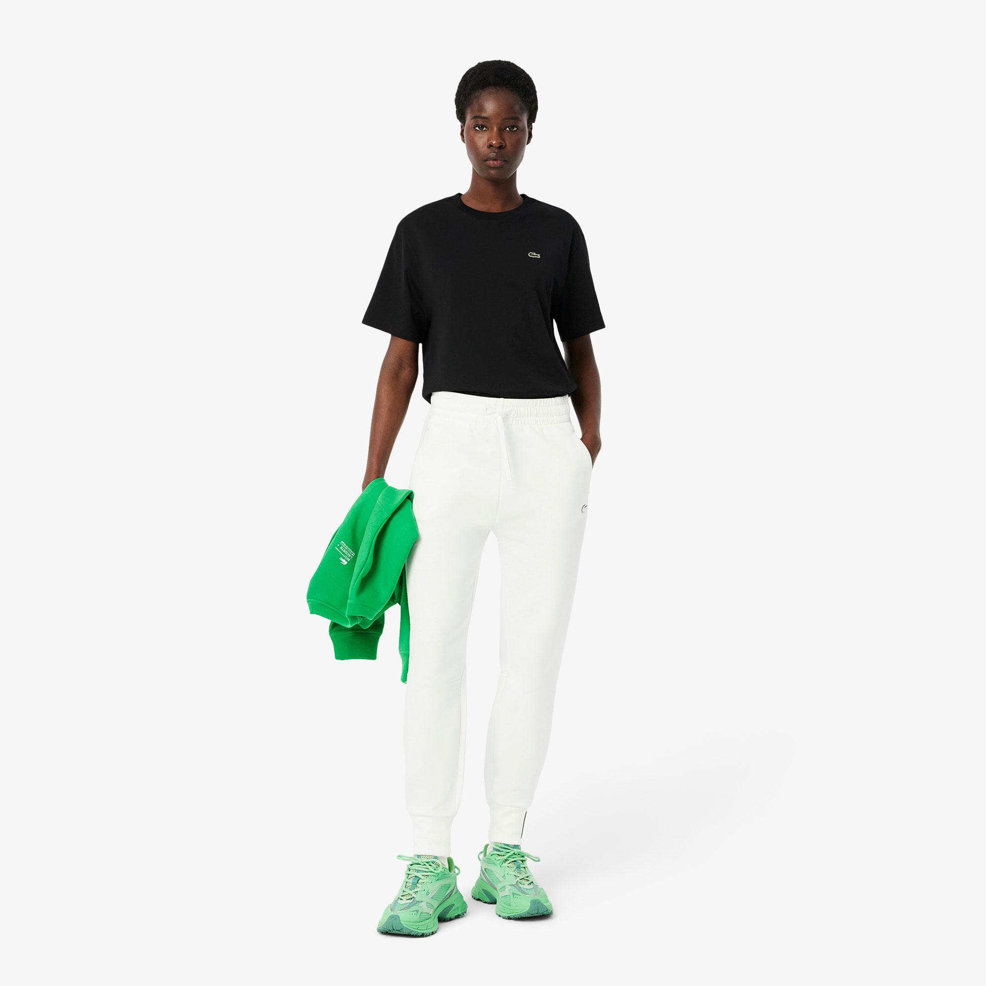 Kadın Tapered Fit Beyaz Eşofman Altı