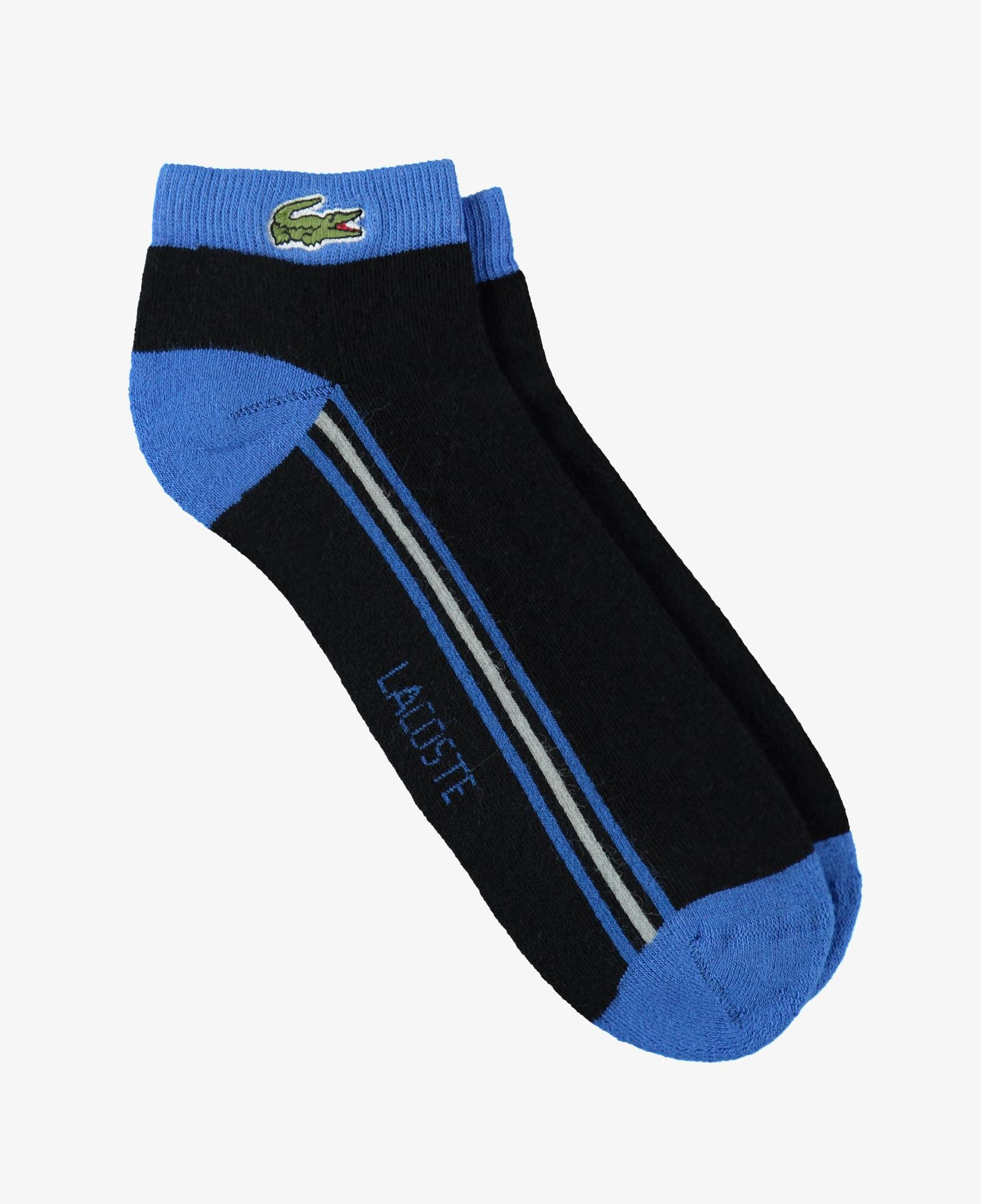 Unisex Çizgili Siyah Çorap