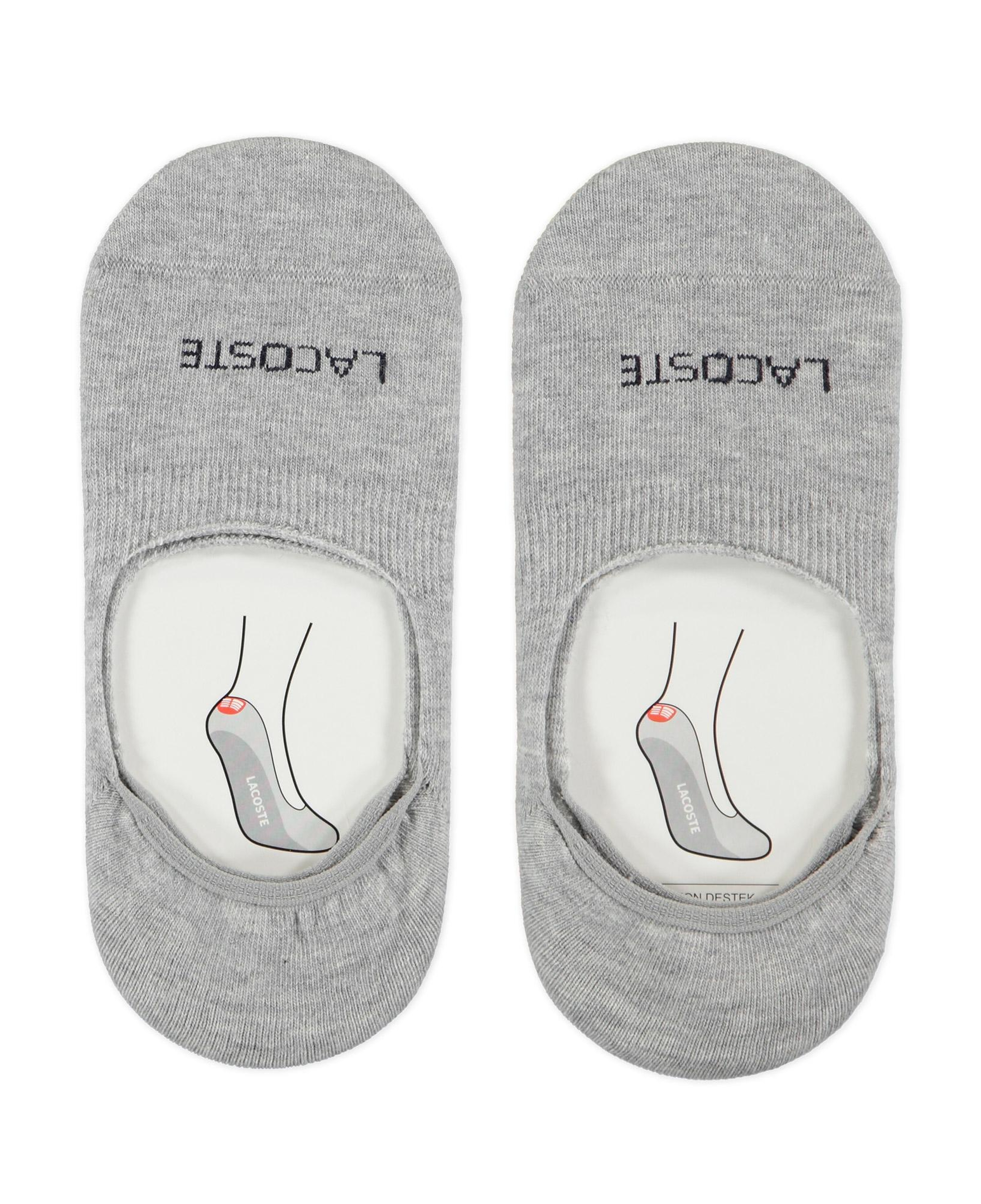 Unisex 2'li Gri Çorap