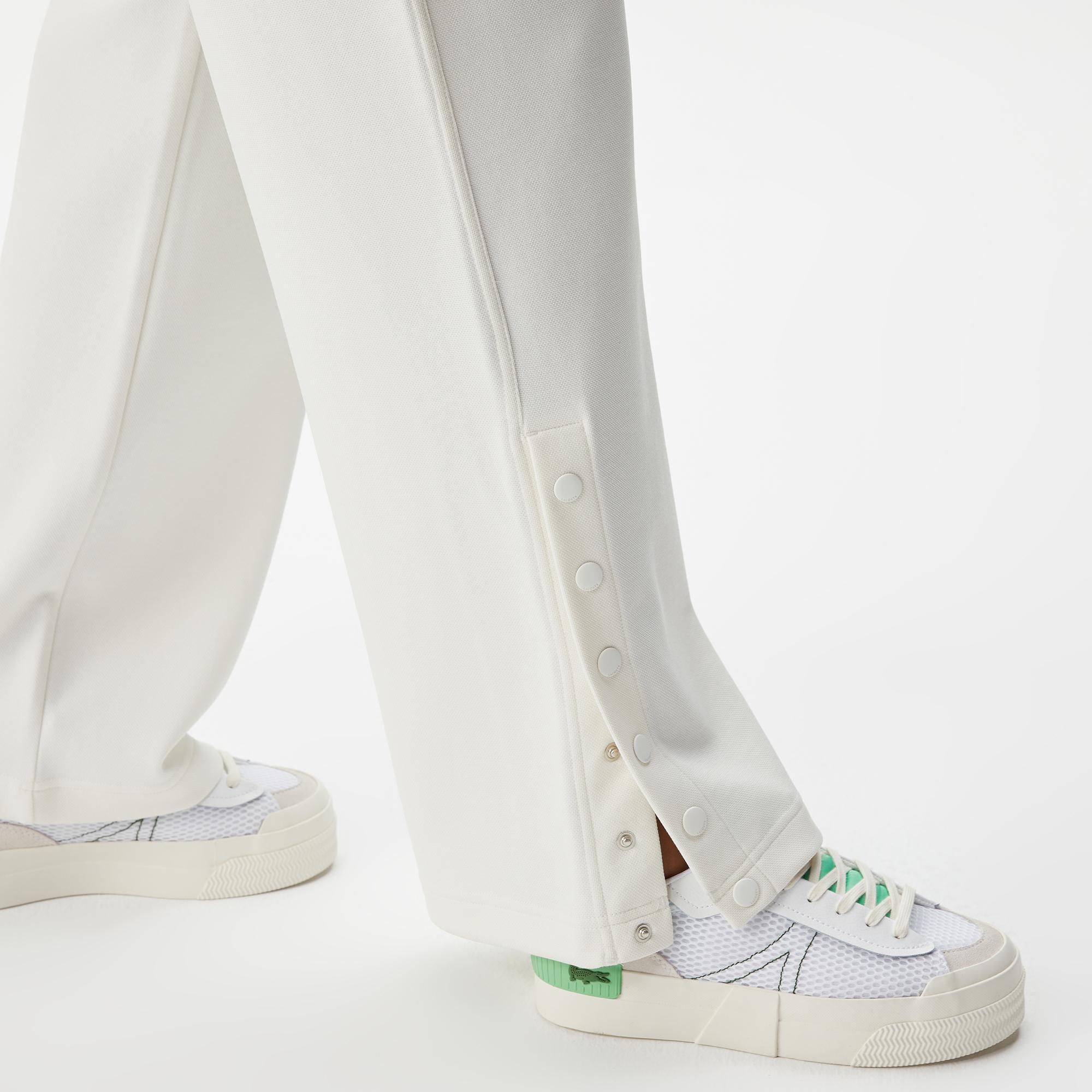 Lacoste Kadın Straight Fit Beyaz Eşofman Altı