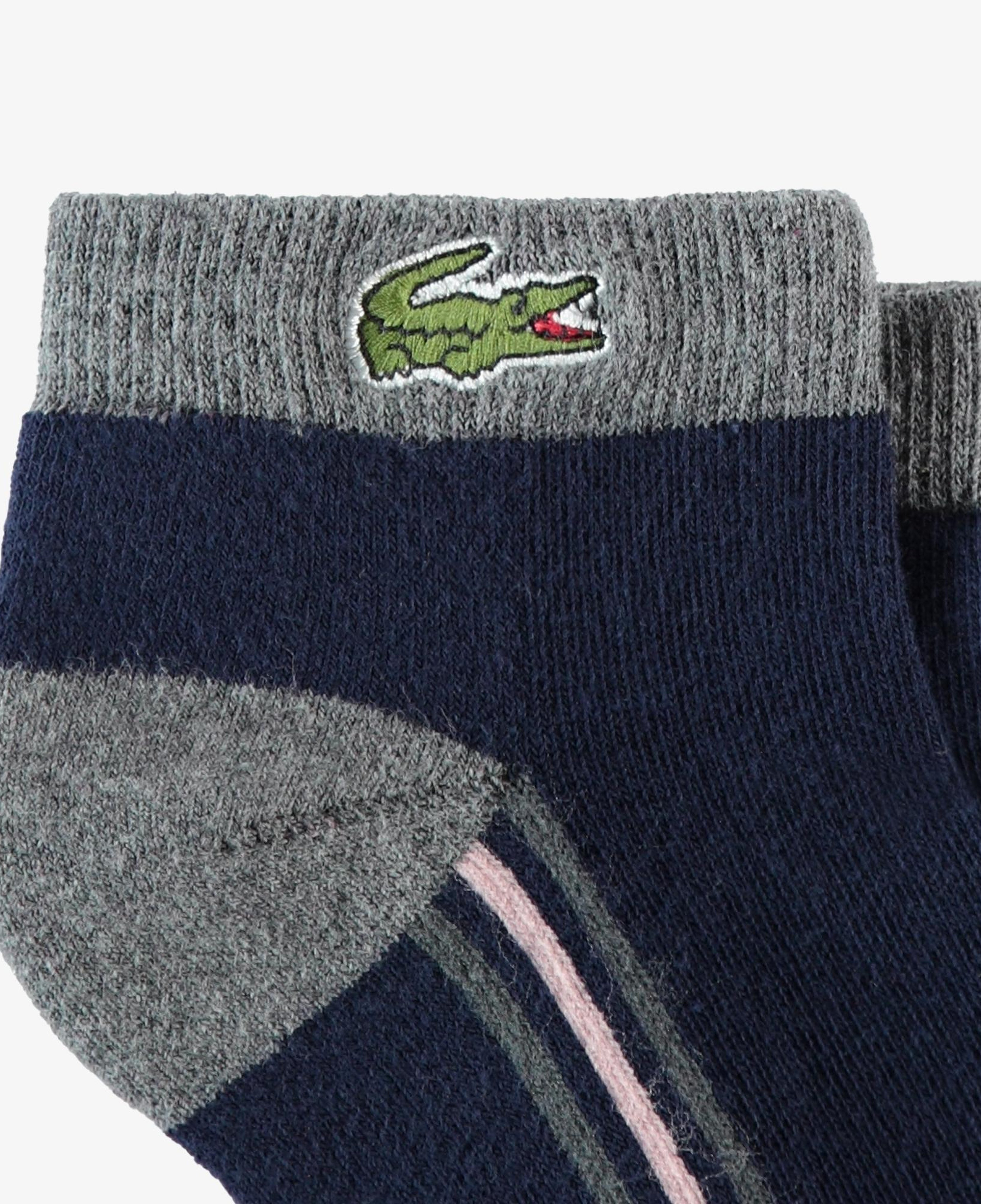 Unisex Çizgili Lacivert Çorap