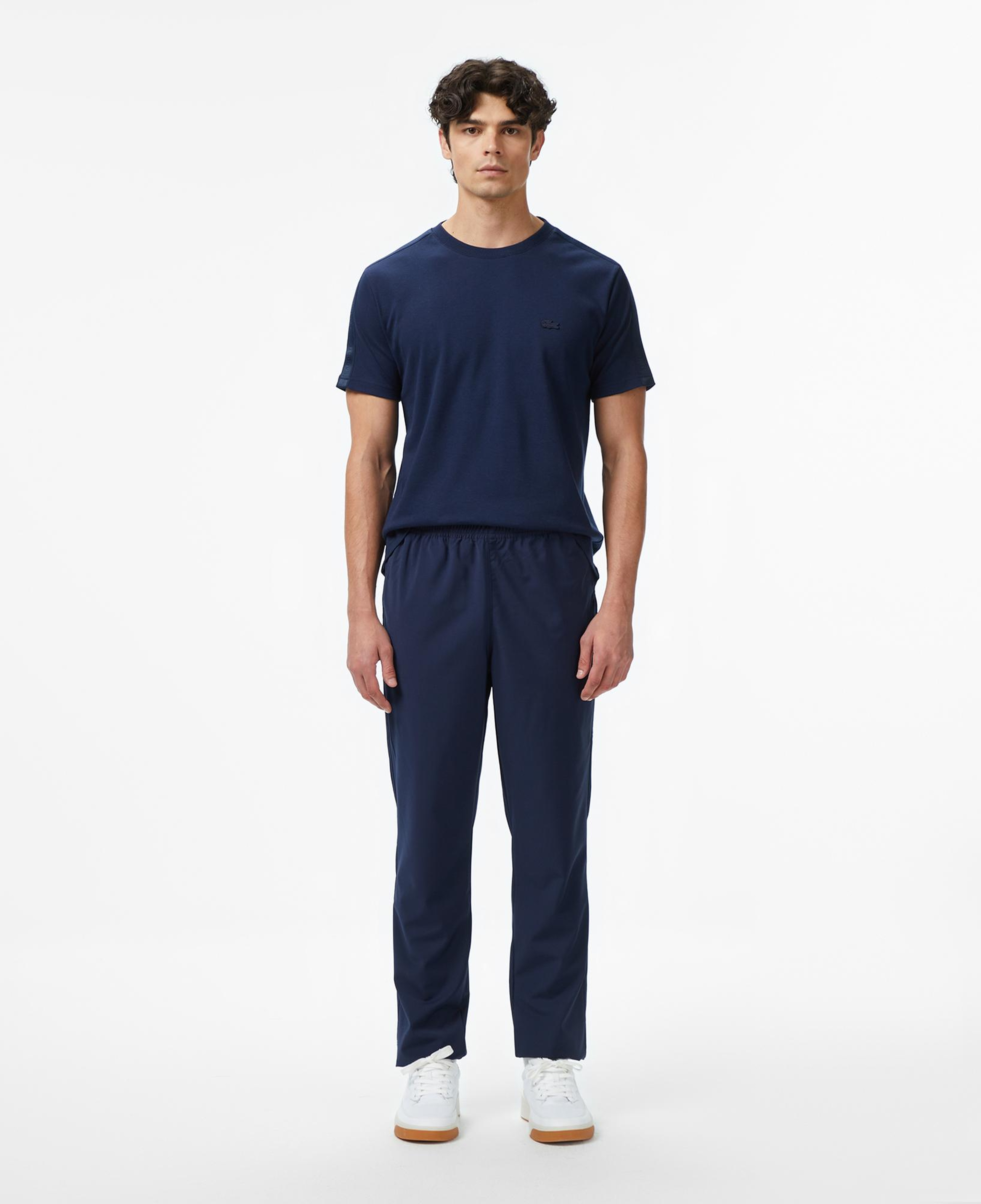 Erkek Oversize Fit Bisiklet Yaka Lacivert T-Shirt