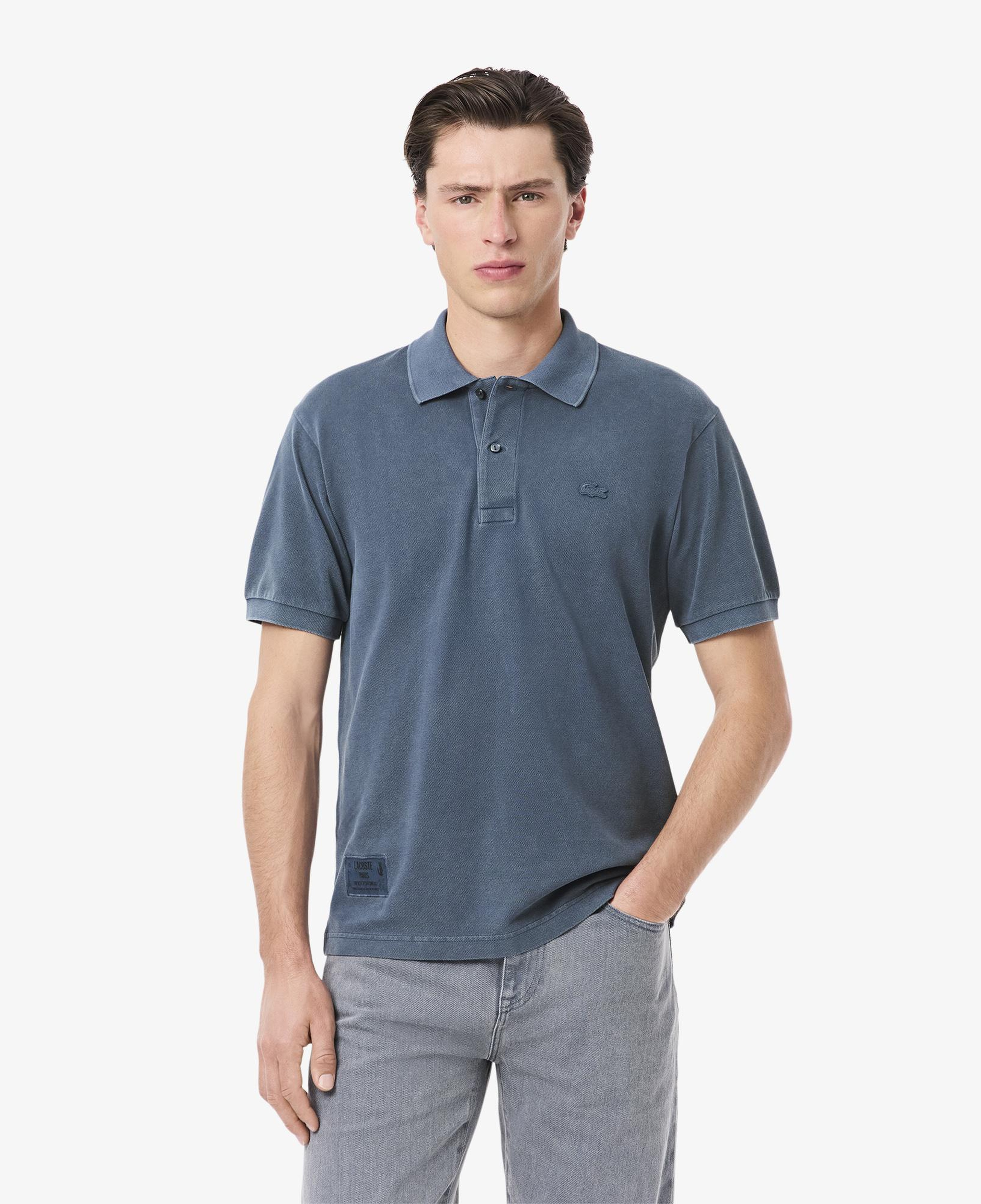 L.12.12 Erkek Classic Fit Mavi Polo