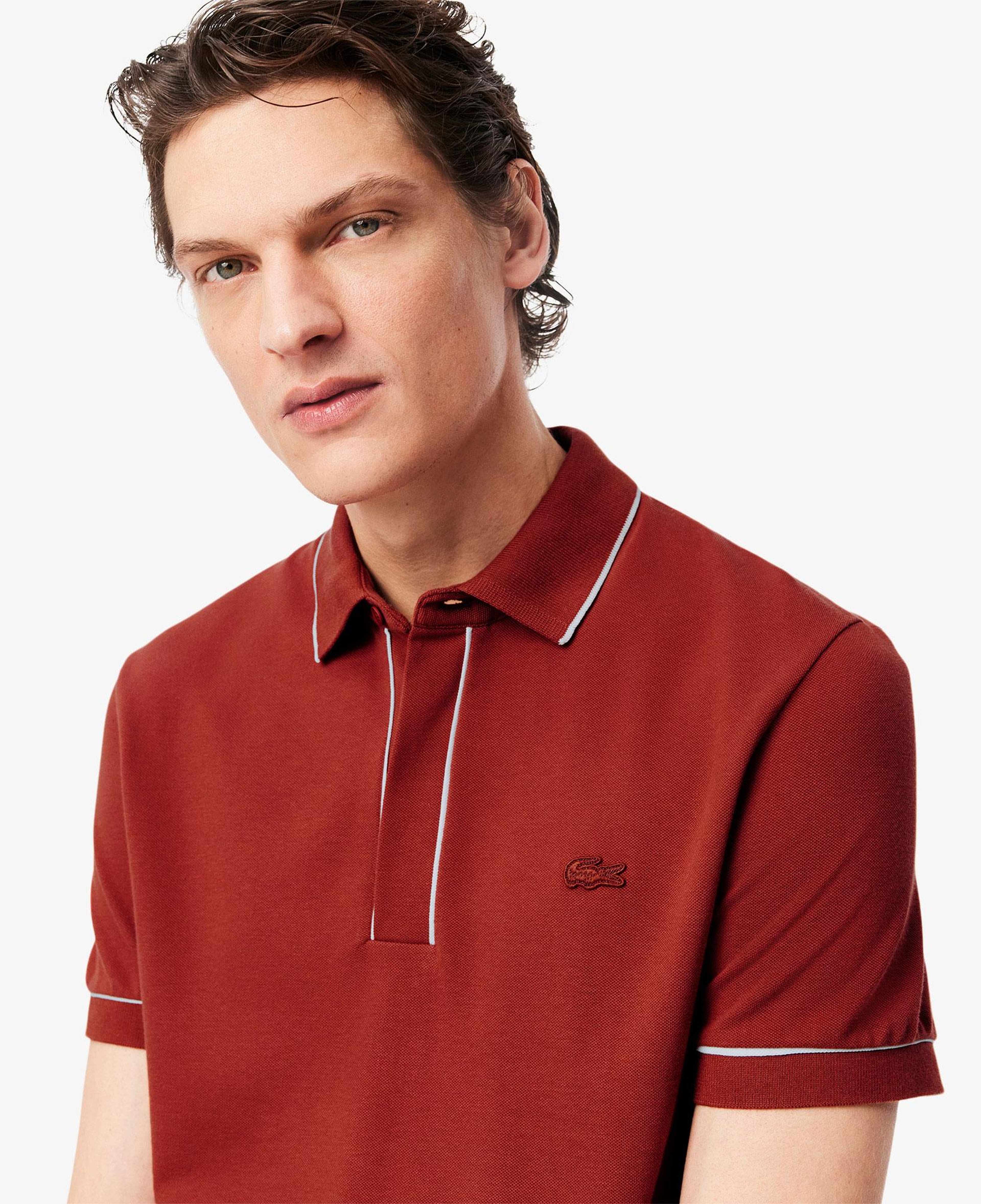 Erkek Regular Fit Organik Pamuk Kahverengi Paris Polo
