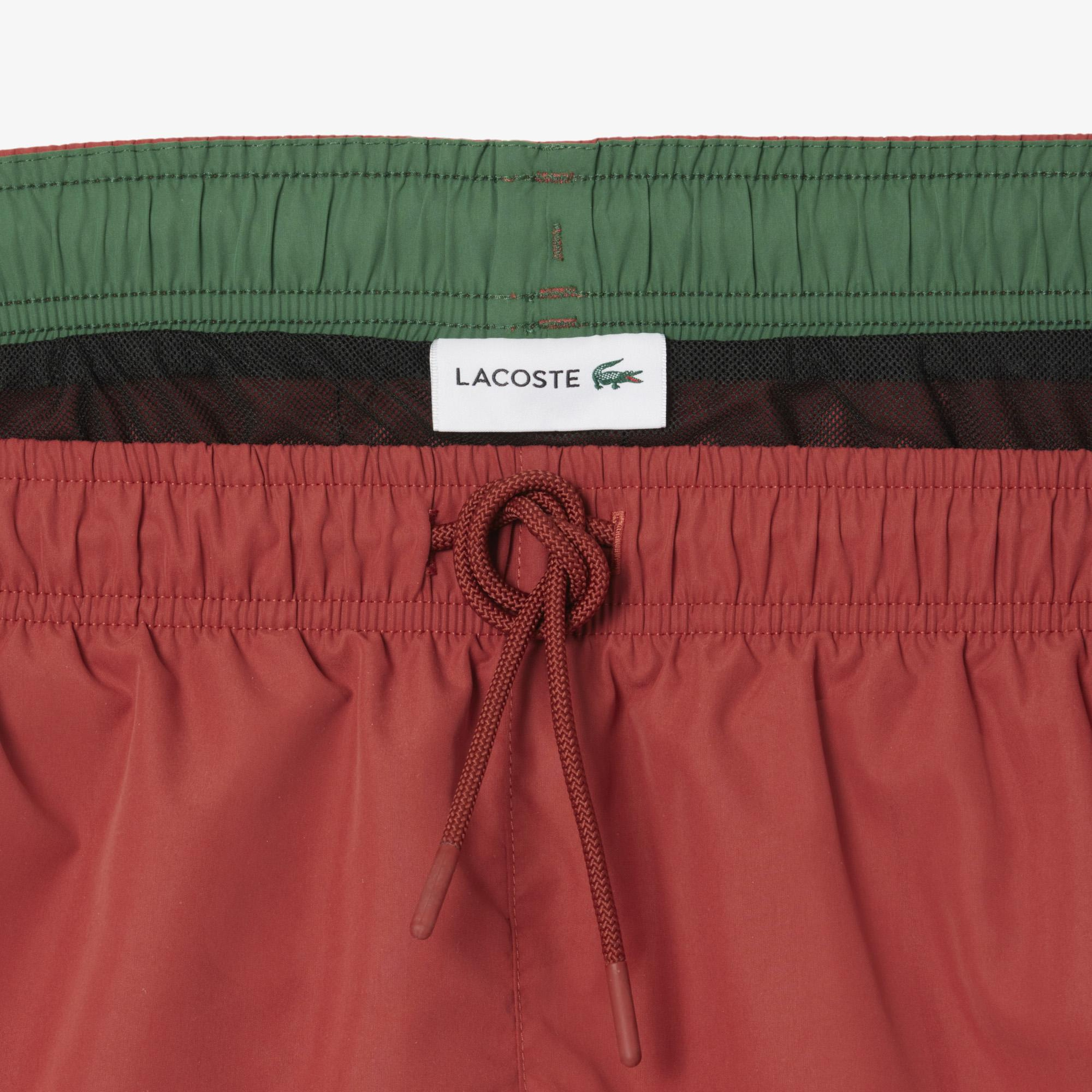 Lacoste Erkek Bordo Deniz Şortu