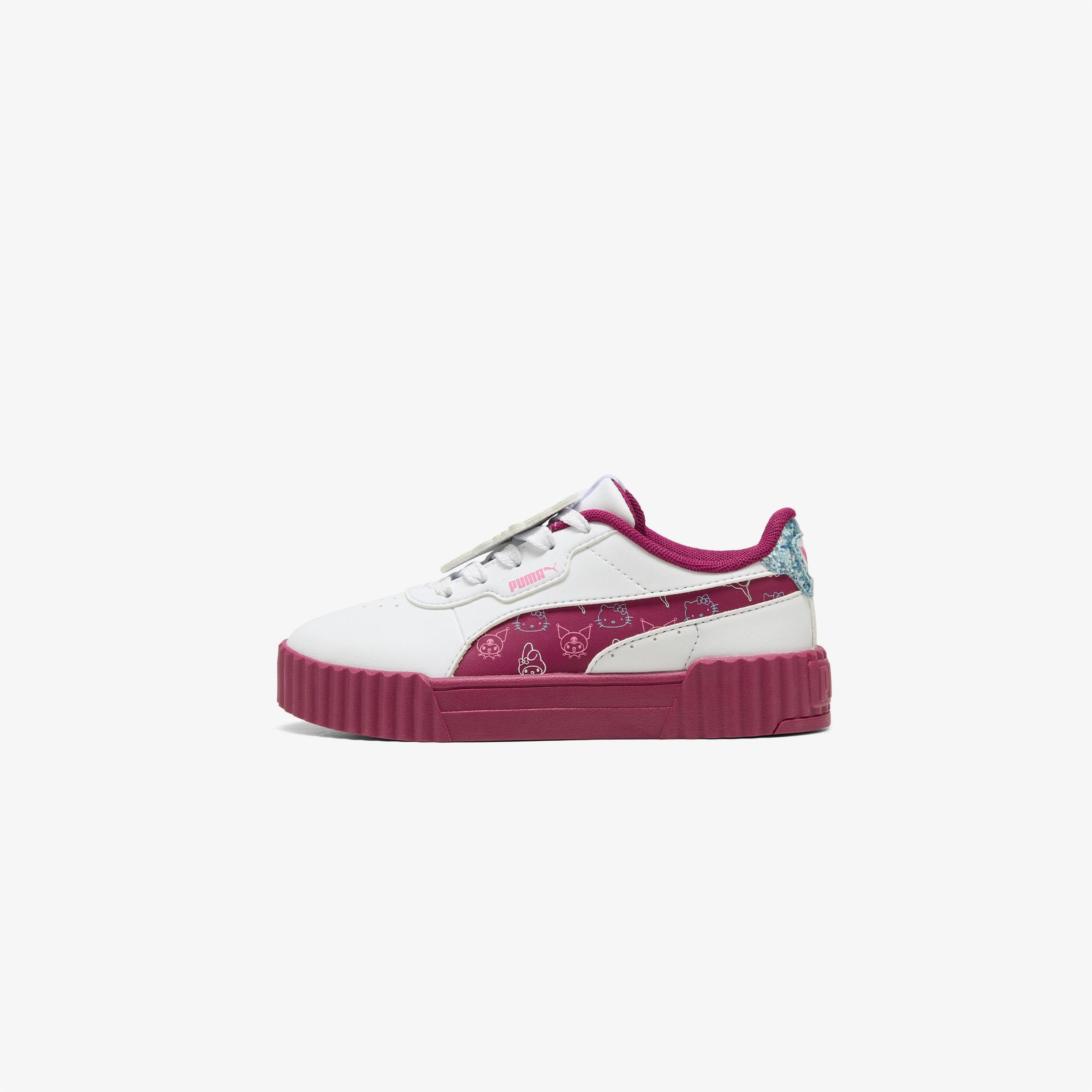 Puma Carina 3.0 Hello Kitty & Friends Çocuk Beyaz Spor Ayakkabı