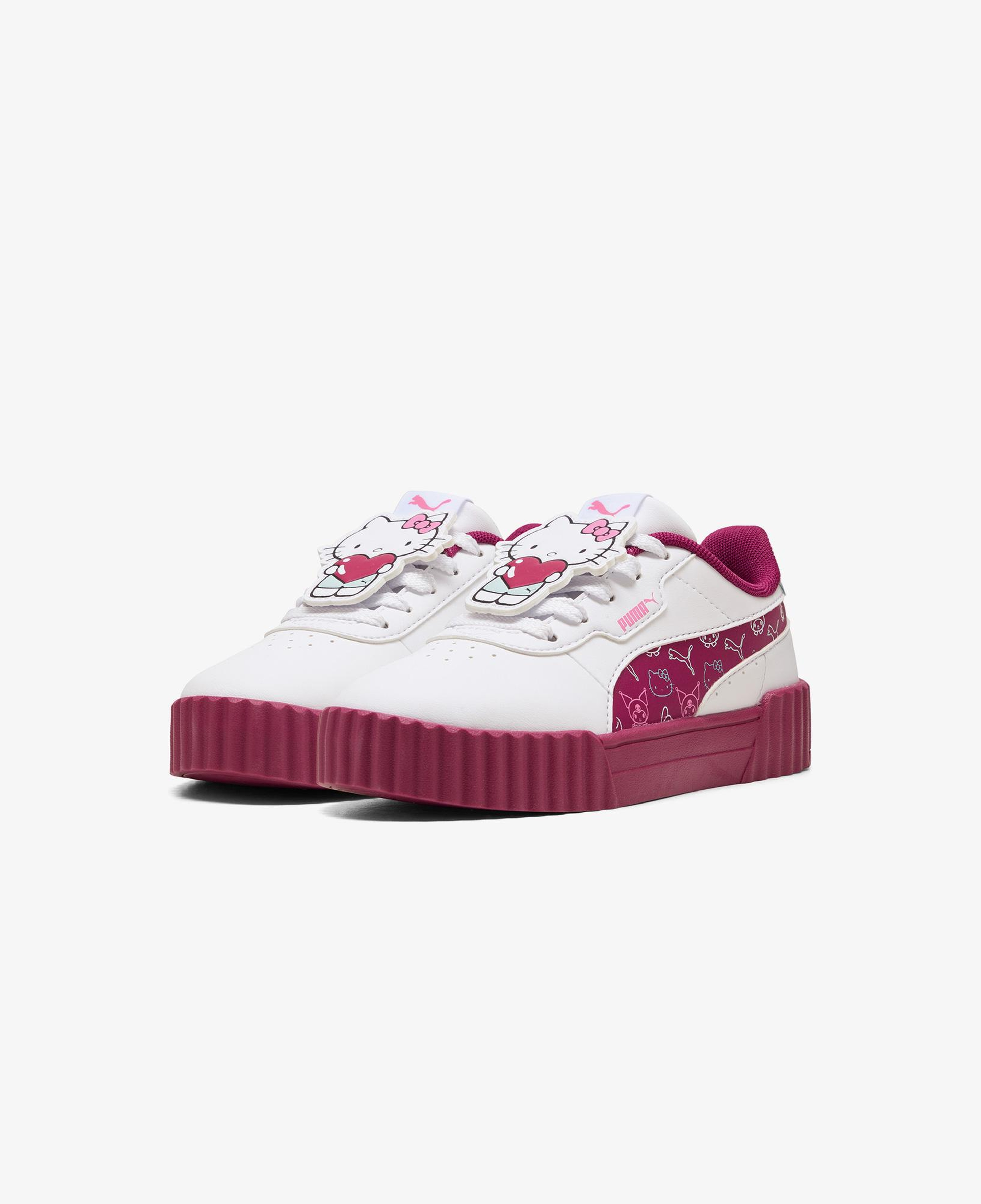 Puma Carina 3.0 Hello Kitty & Friends Çocuk Beyaz Spor Ayakkabı