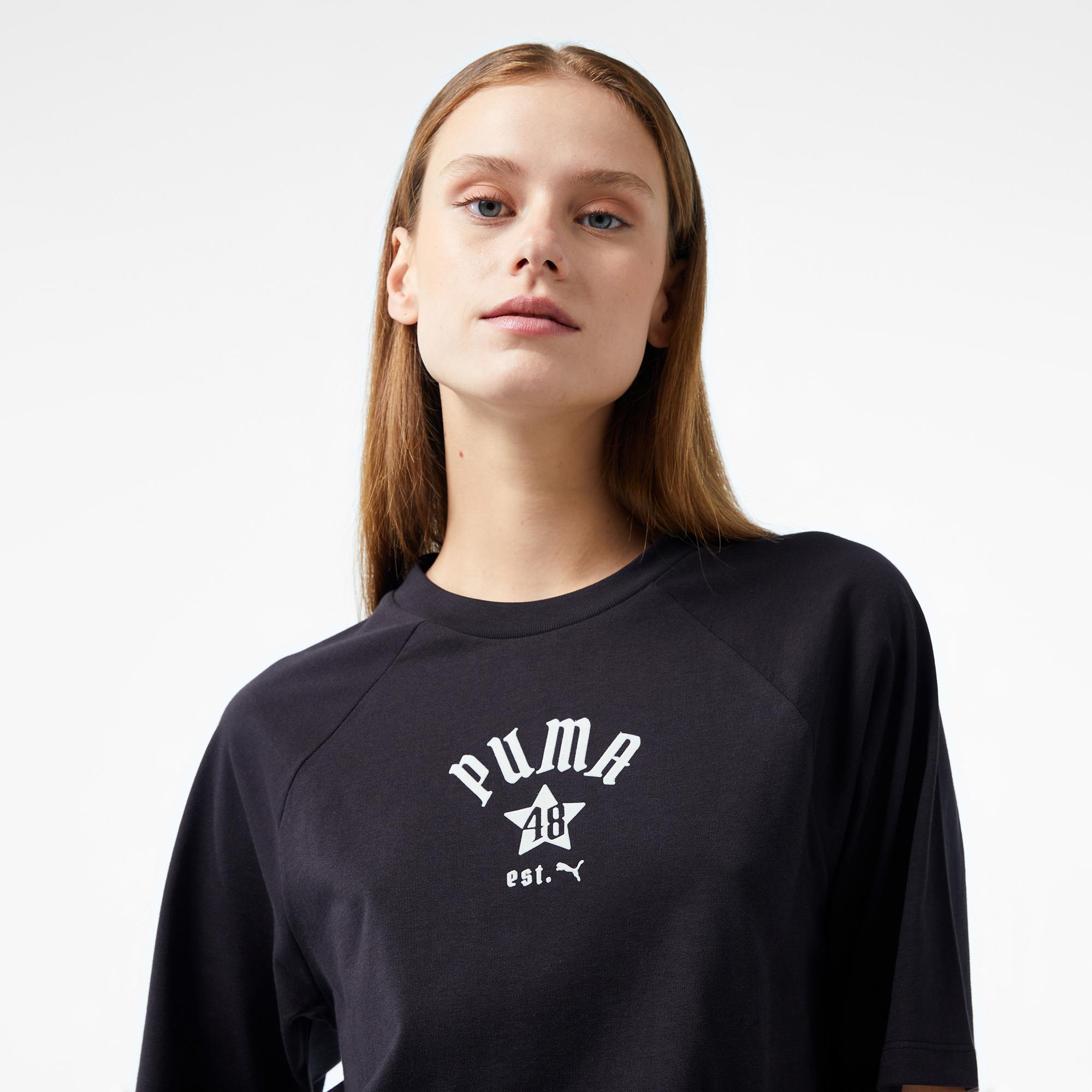 Puma Classıcs Relaxed Kadın Siyah T-Shirt